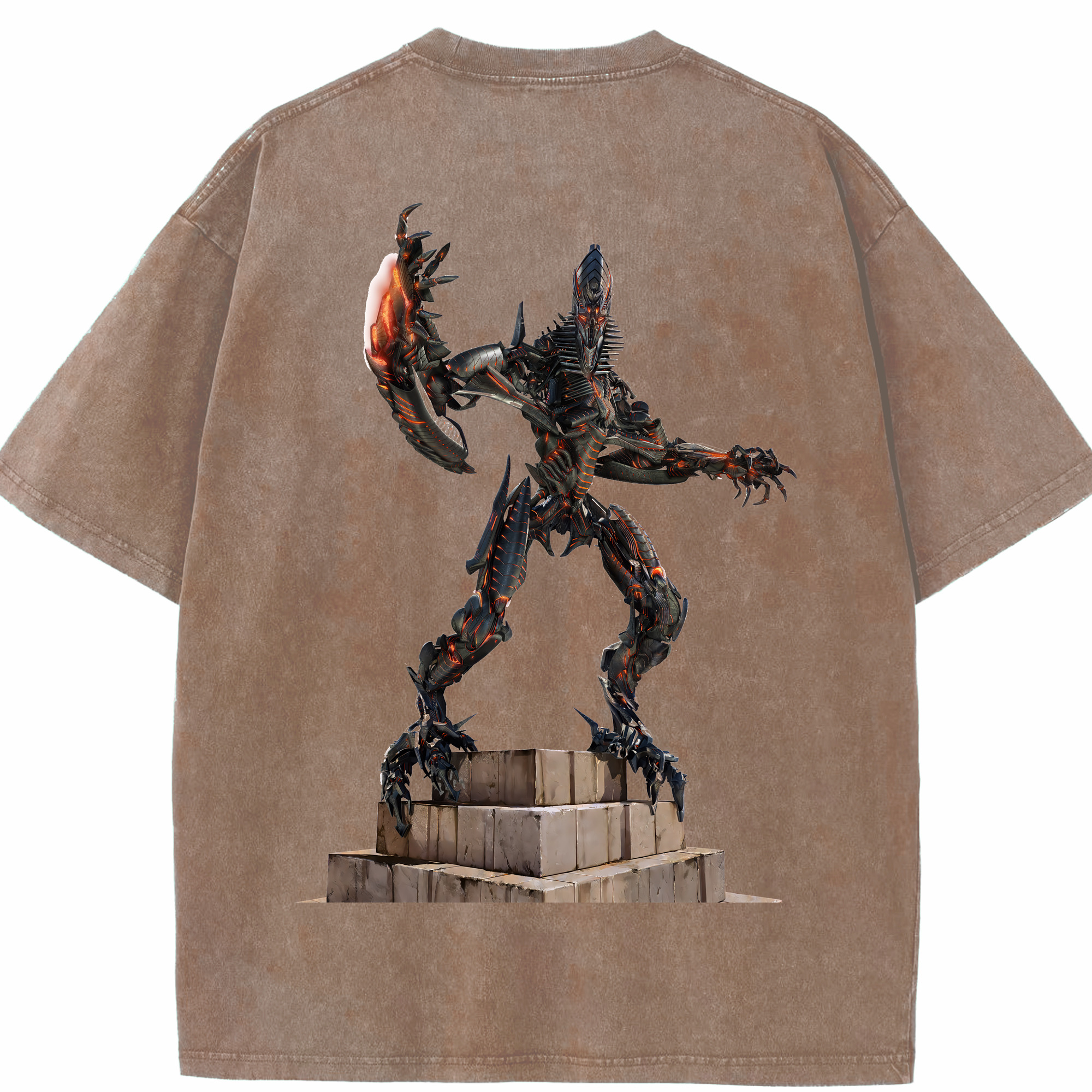 （画像用） Transformers トランスフォーマー 綿100% ヴィンテージ風 半袖Tシャツ（背面プリント）