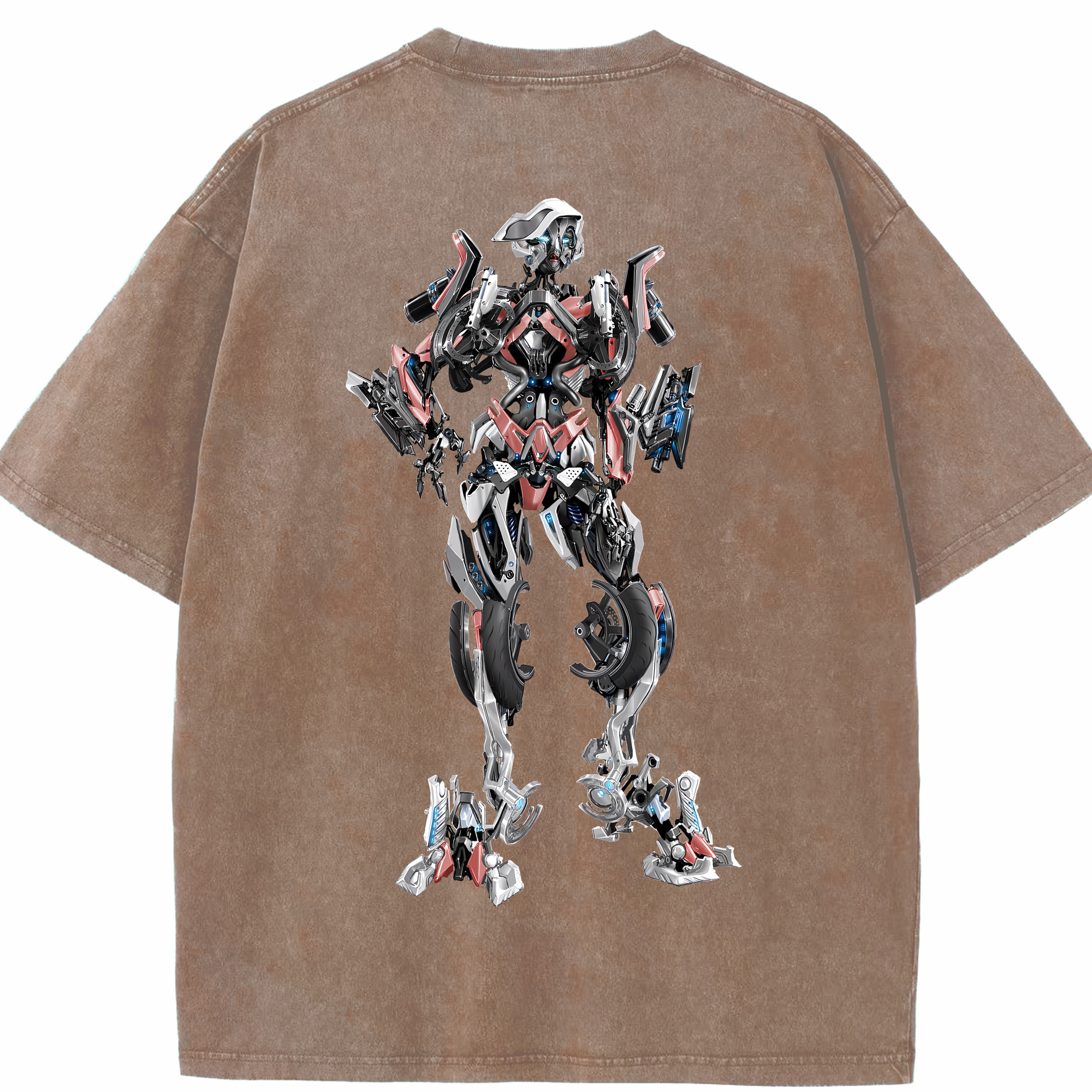 （画像用） Transformers トランスフォーマー 綿100% ヴィンテージ風 半袖Tシャツ（背面プリント）