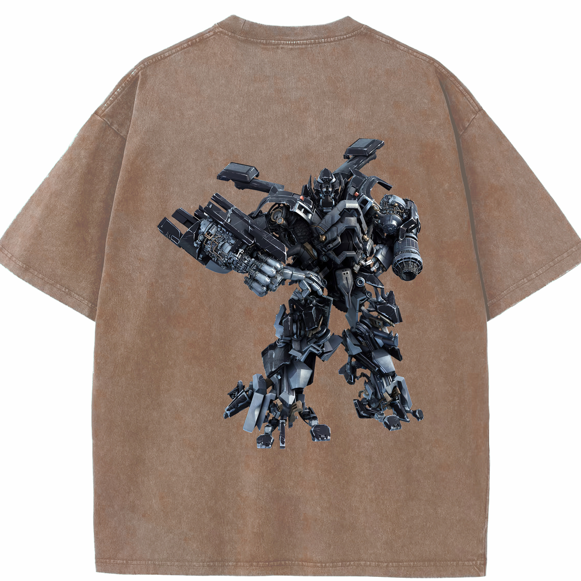 （画像用） Transformers トランスフォーマー 綿100% ヴィンテージ風 半袖Tシャツ（背面プリント）