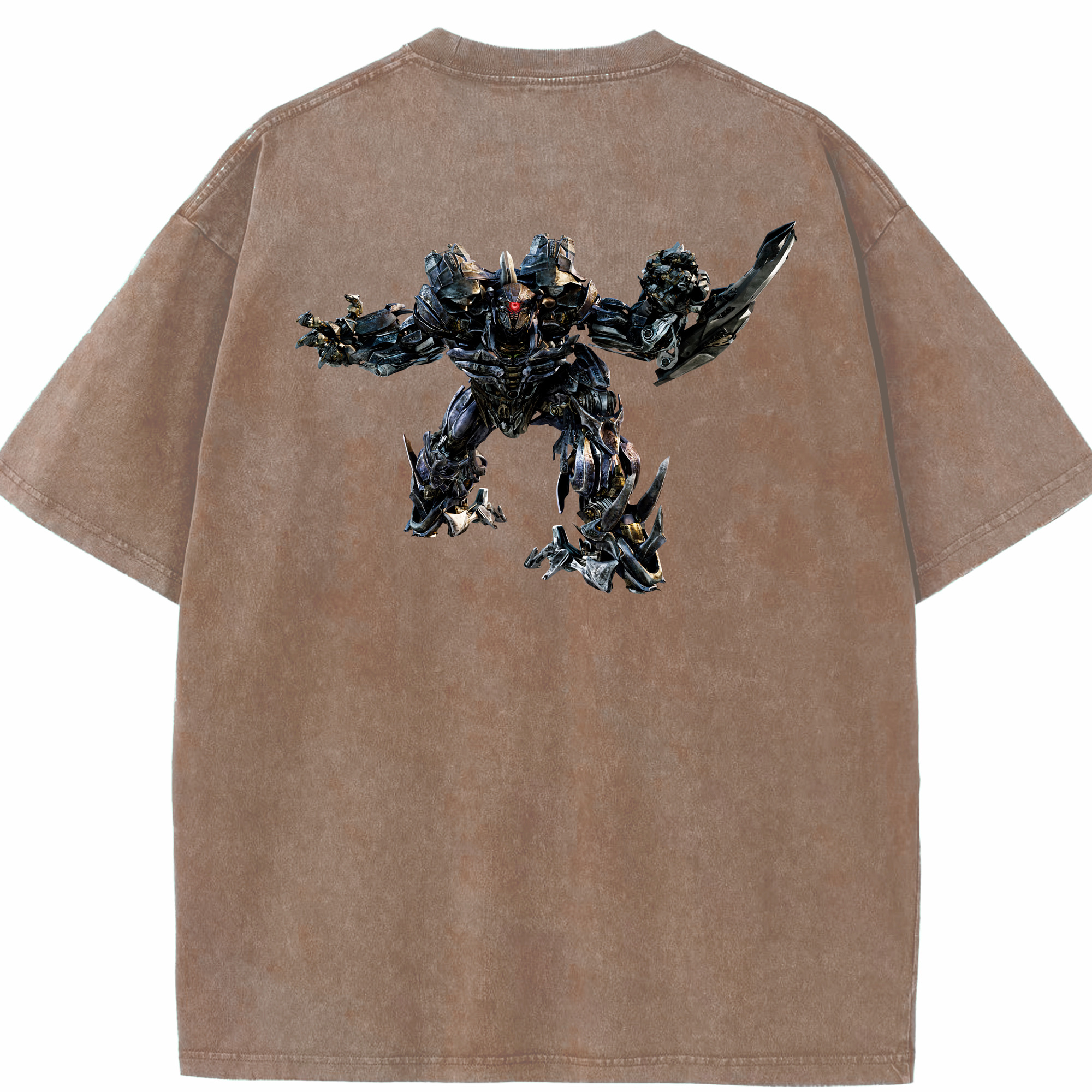 （画像用） Transformers トランスフォーマー 綿100% ヴィンテージ風 半袖Tシャツ（背面プリント）