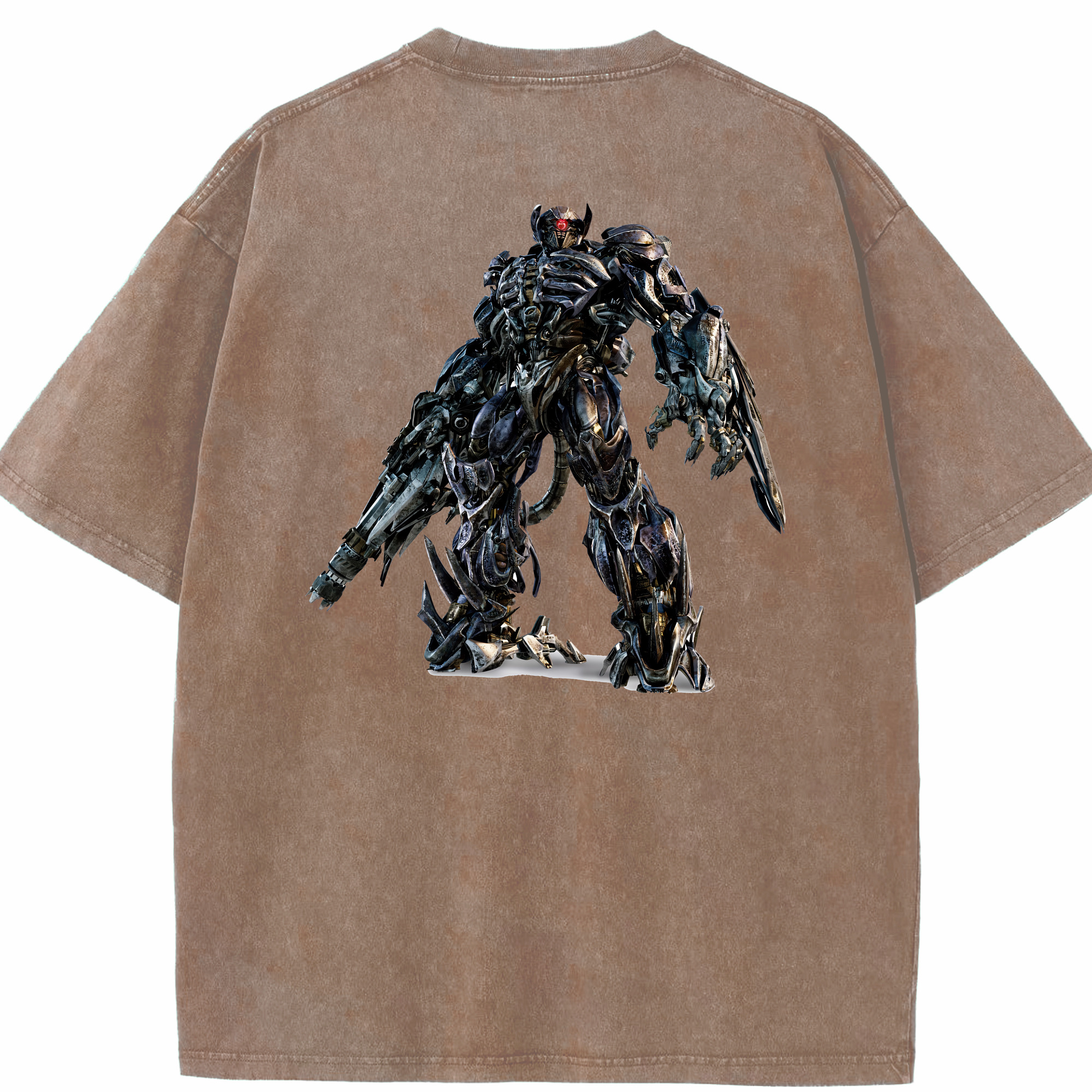 （画像用） Transformers トランスフォーマー 綿100% ヴィンテージ風 半袖Tシャツ（背面プリント）