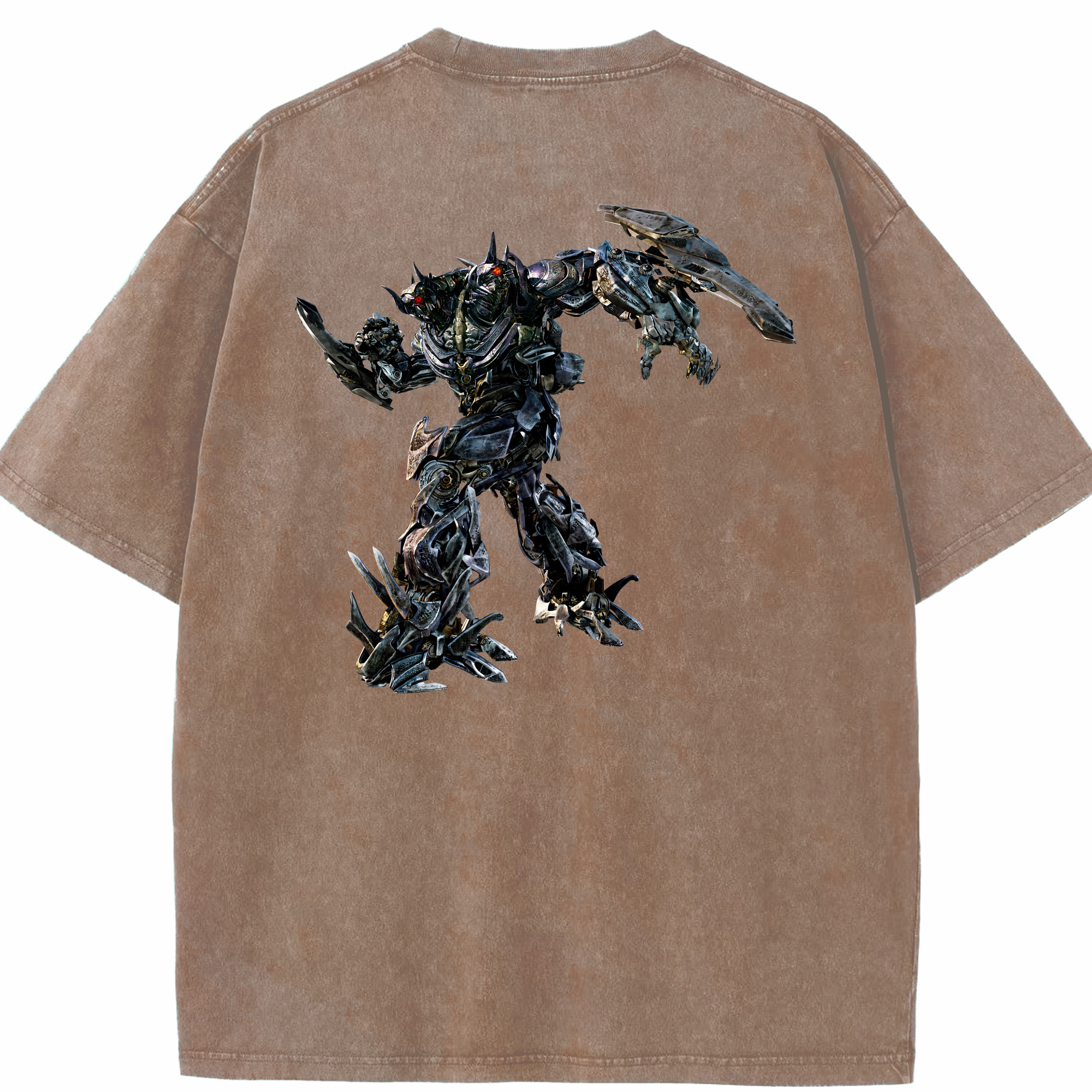 （画像用） Transformers トランスフォーマー 綿100% ヴィンテージ風 半袖Tシャツ（背面プリント）