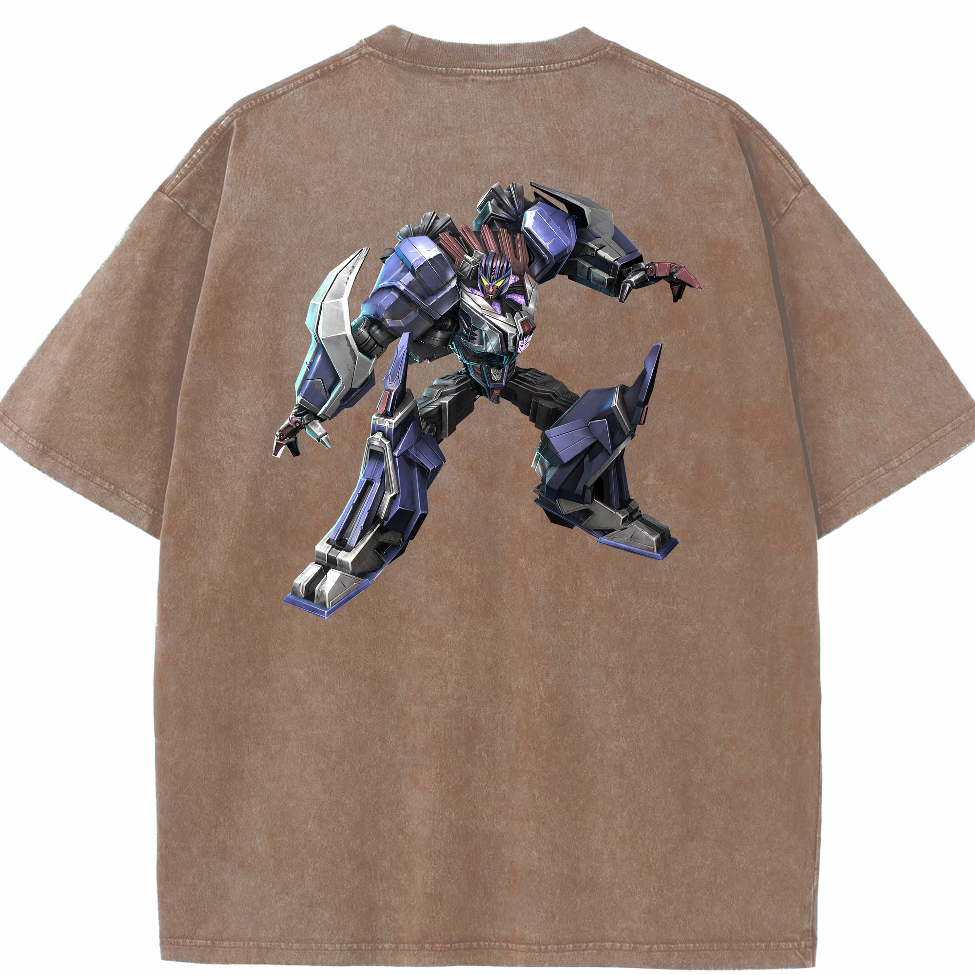 （画像用） Transformers トランスフォーマー 綿100% ヴィンテージ風 半袖Tシャツ（背面プリント）