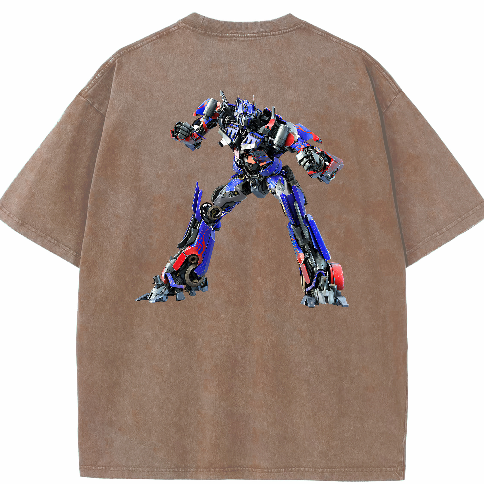 （画像用） Transformers トランスフォーマー 綿100% ヴィンテージ風 半袖Tシャツ（背面プリント）