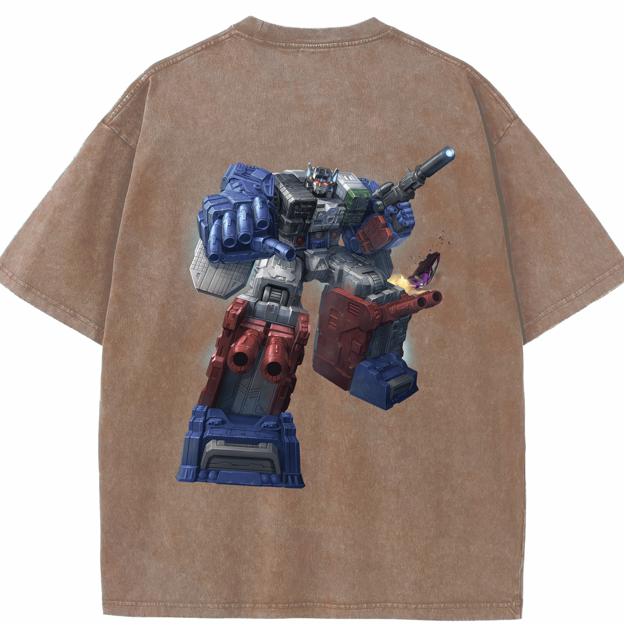 （画像用） Transformers トランスフォーマー 綿100% ヴィンテージ風 半袖Tシャツ（背面プリント）