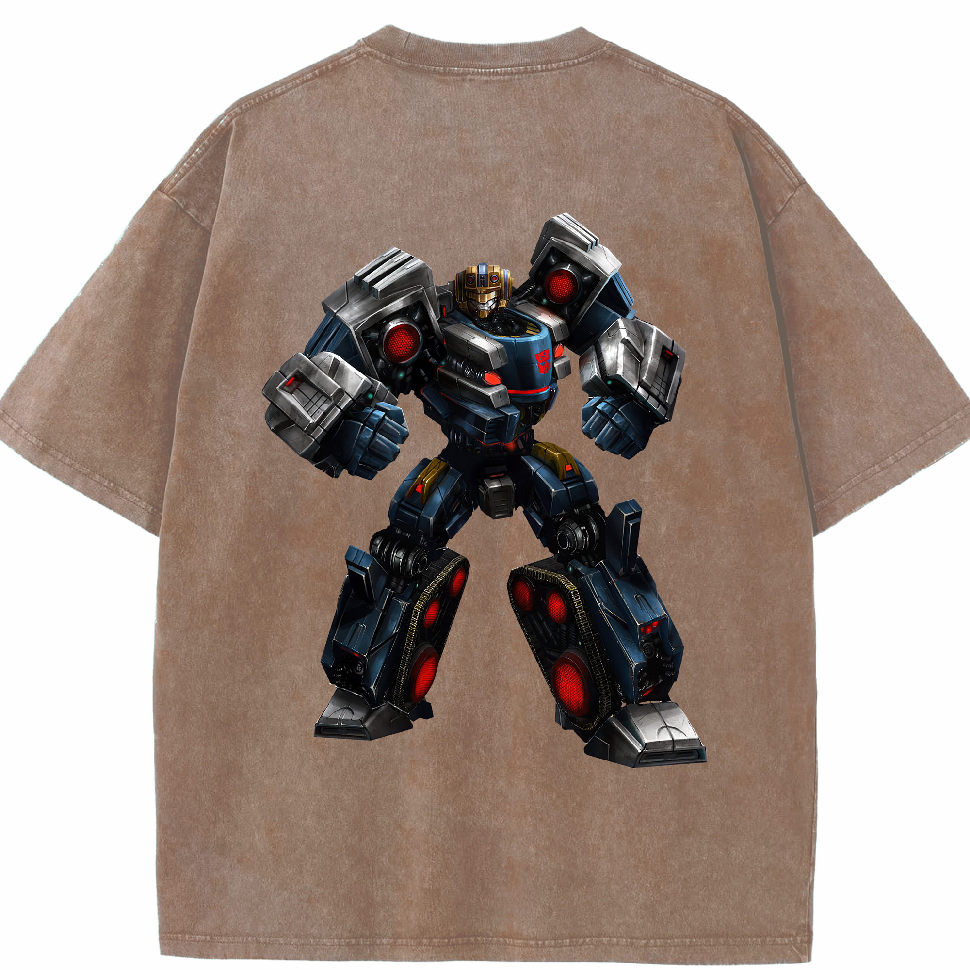 （画像用） Transformers トランスフォーマー 綿100% ヴィンテージ風 半袖Tシャツ（背面プリント）