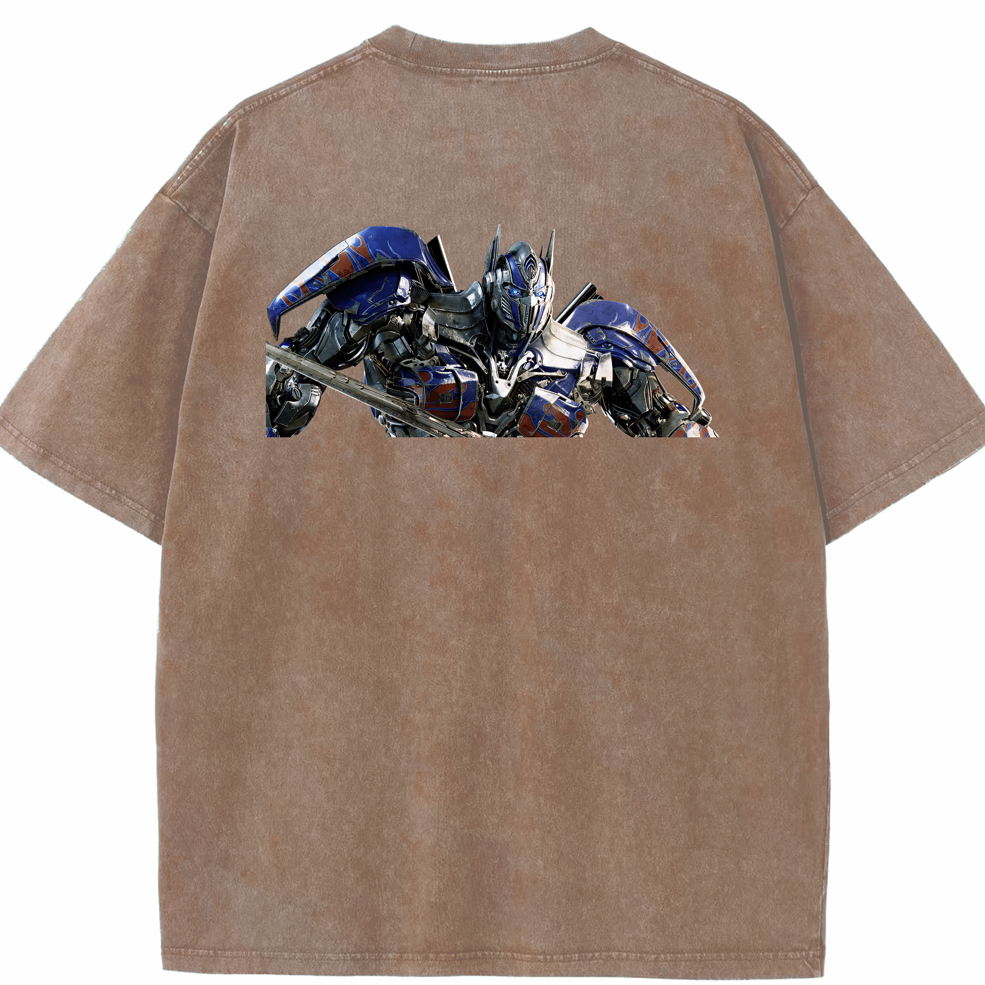 （画像用） Transformers トランスフォーマー 綿100% ヴィンテージ風 半袖Tシャツ（背面プリント）