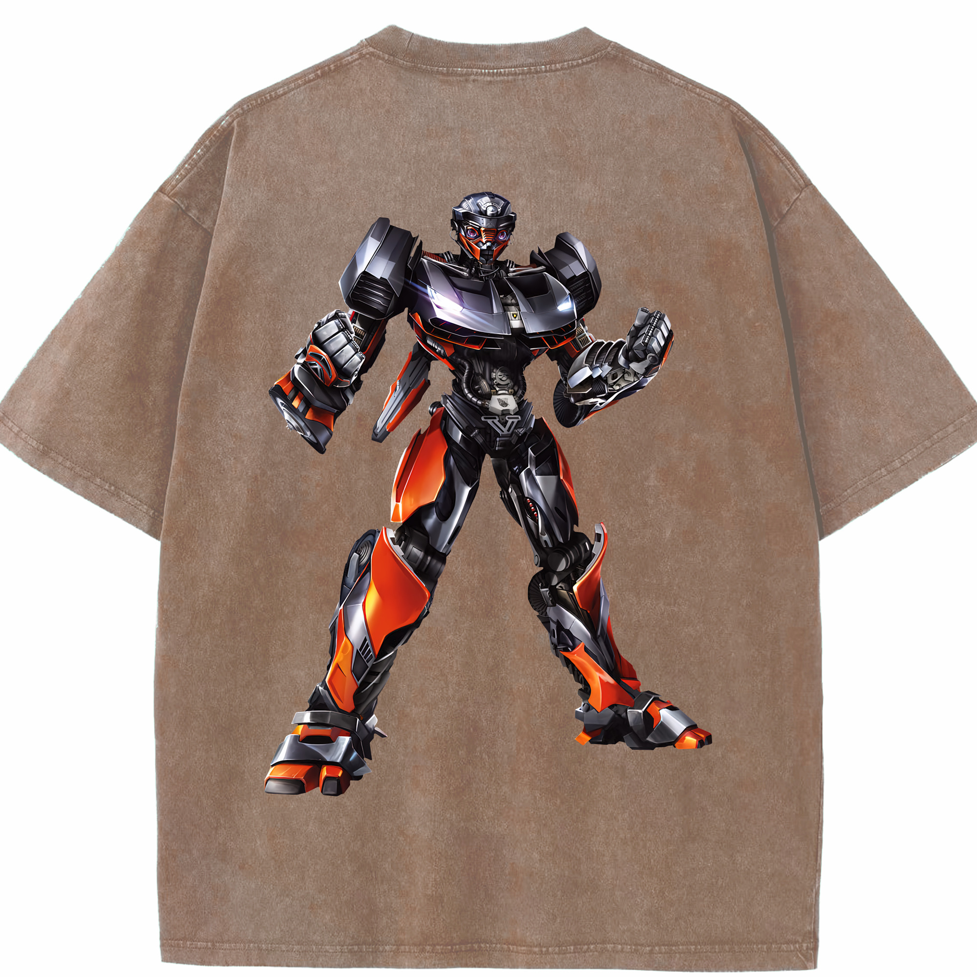 （画像用） Transformers トランスフォーマー 綿100% ヴィンテージ風 半袖Tシャツ（背面プリント）