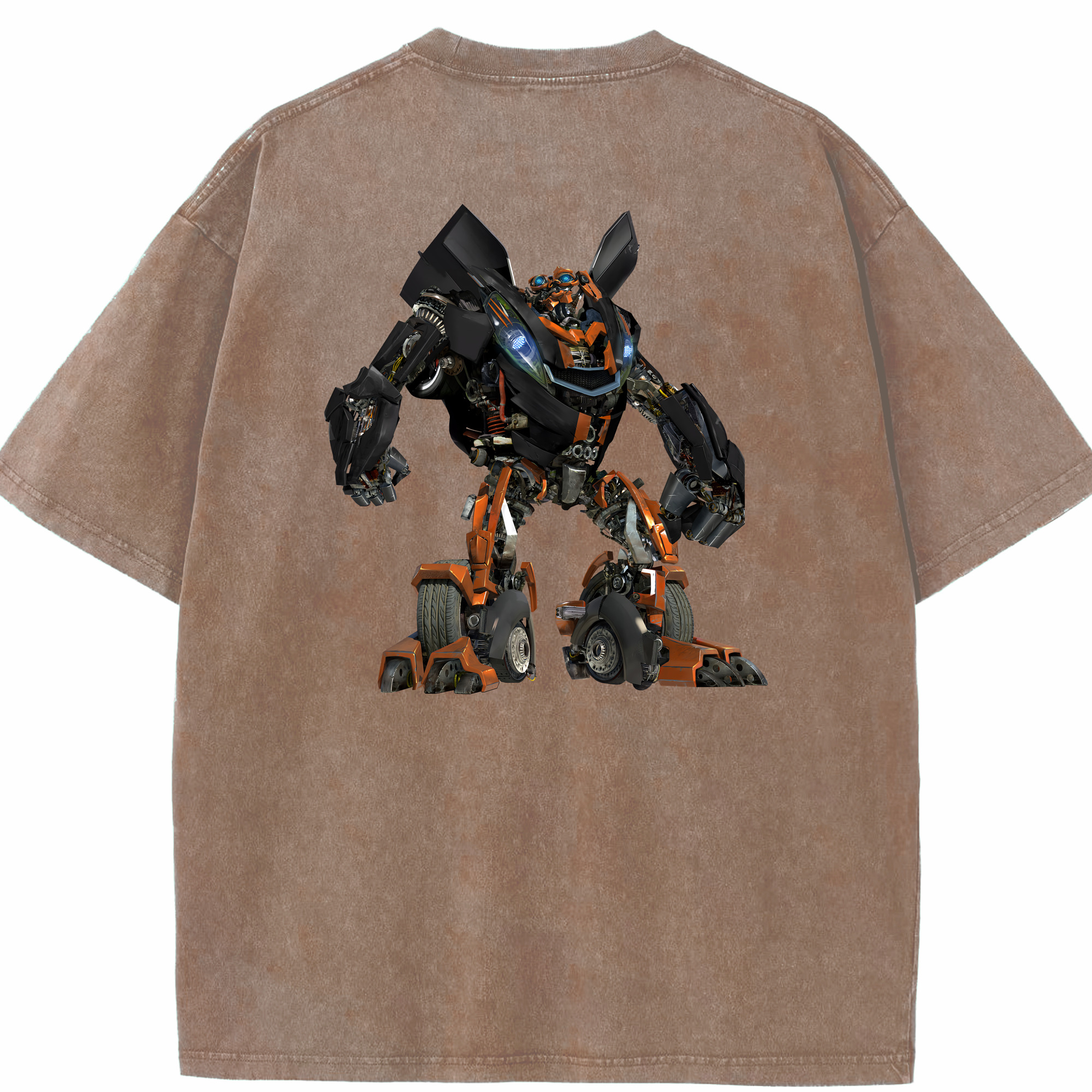 （画像用） Transformers トランスフォーマー 綿100% ヴィンテージ風 半袖Tシャツ（背面プリント）