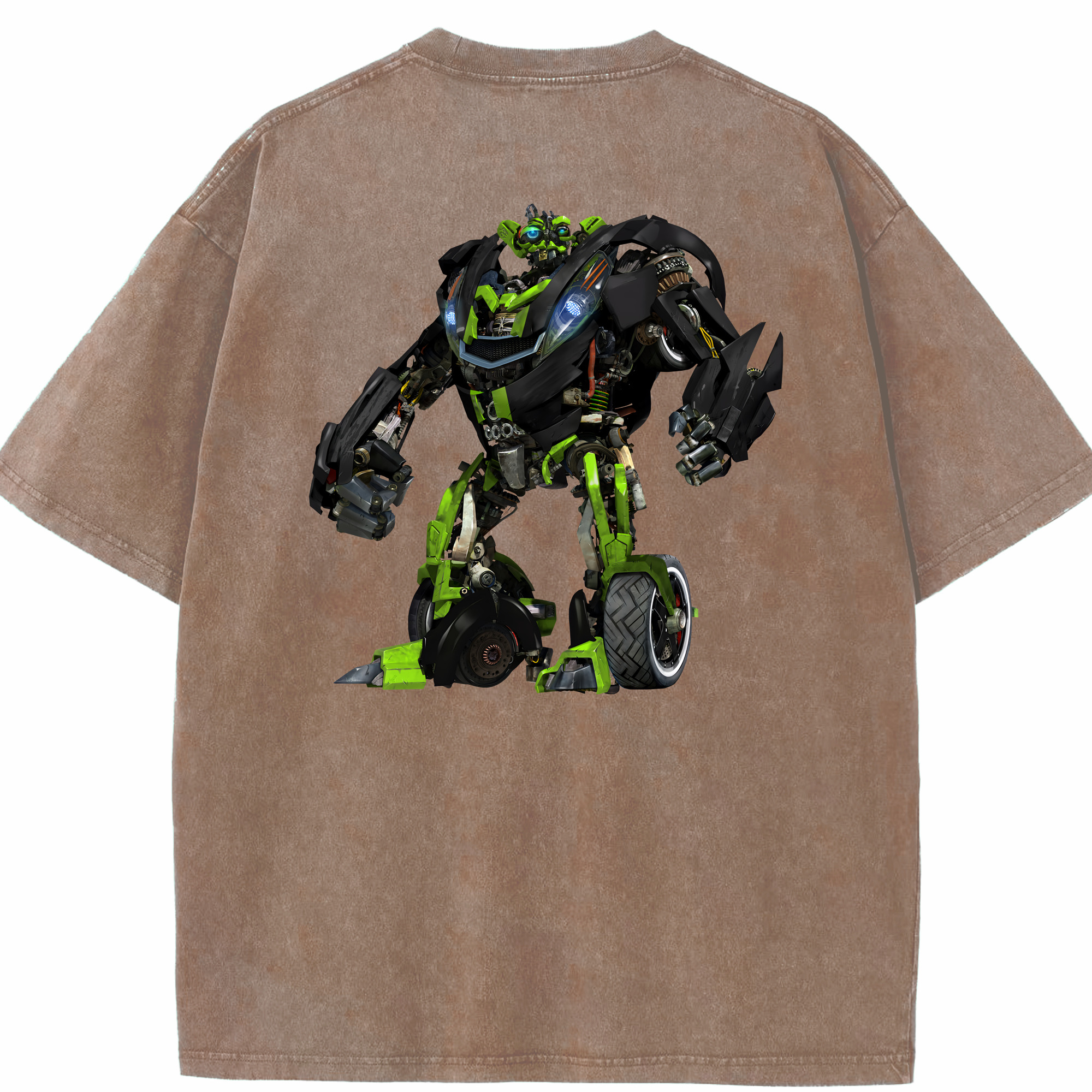 （画像用） Transformers トランスフォーマー 綿100% ヴィンテージ風 半袖Tシャツ（背面プリント）