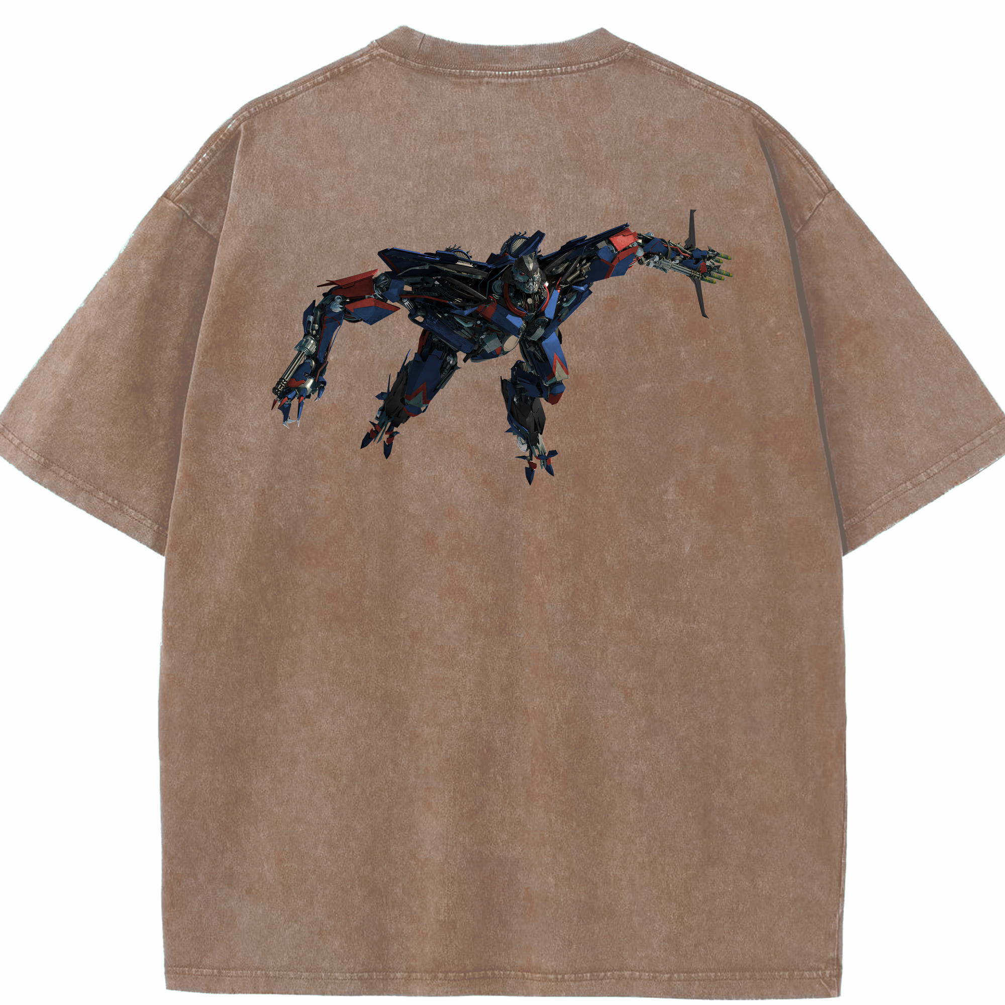 （画像用） Transformers トランスフォーマー 綿100% ヴィンテージ風 半袖Tシャツ（背面プリント）