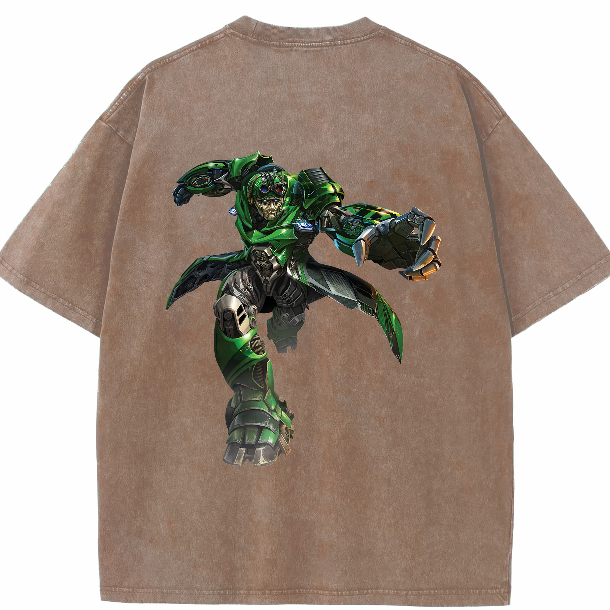 （画像用） Transformers トランスフォーマー 綿100% ヴィンテージ風 半袖Tシャツ（背面プリント）