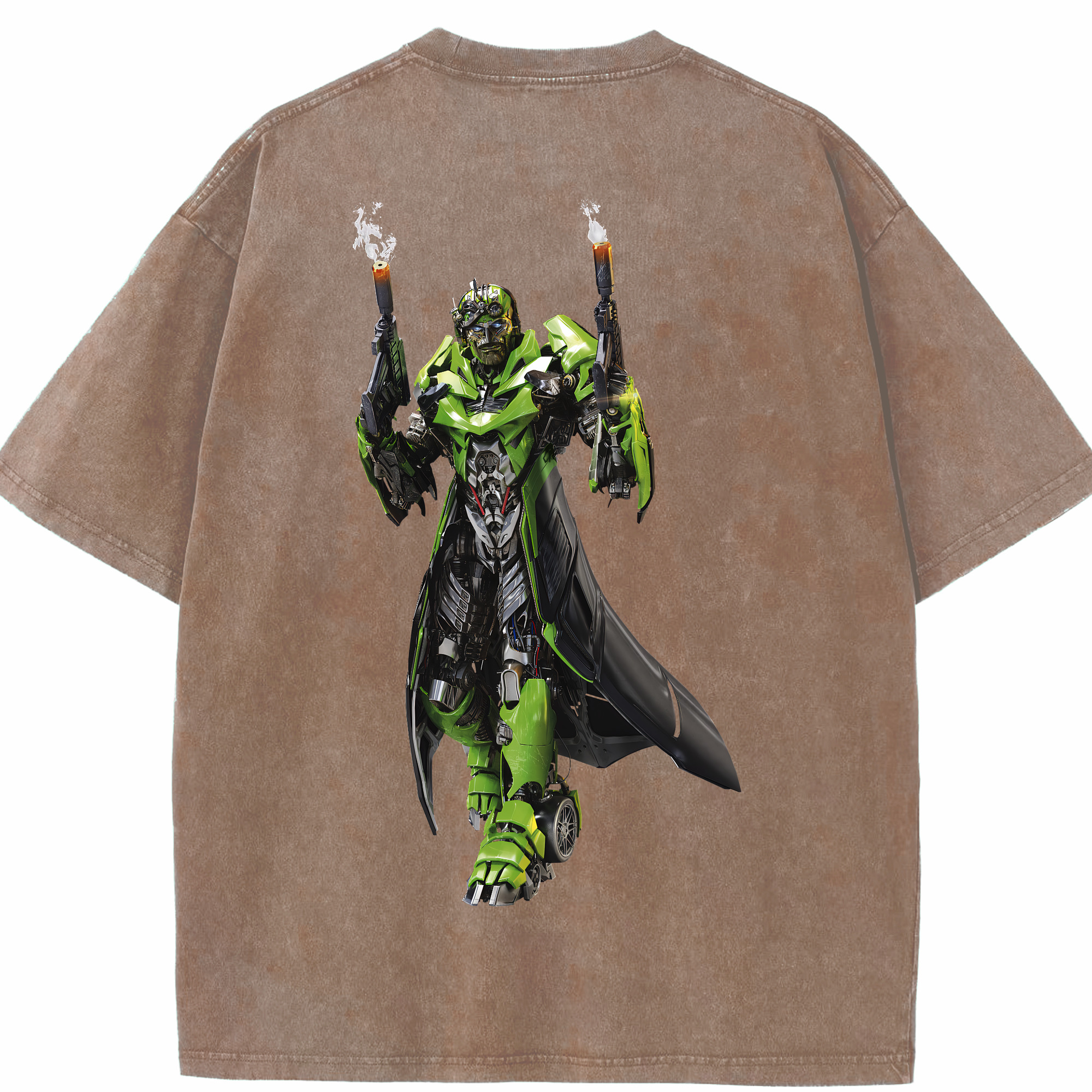 （画像用） Transformers トランスフォーマー 綿100% ヴィンテージ風 半袖Tシャツ（背面プリント）