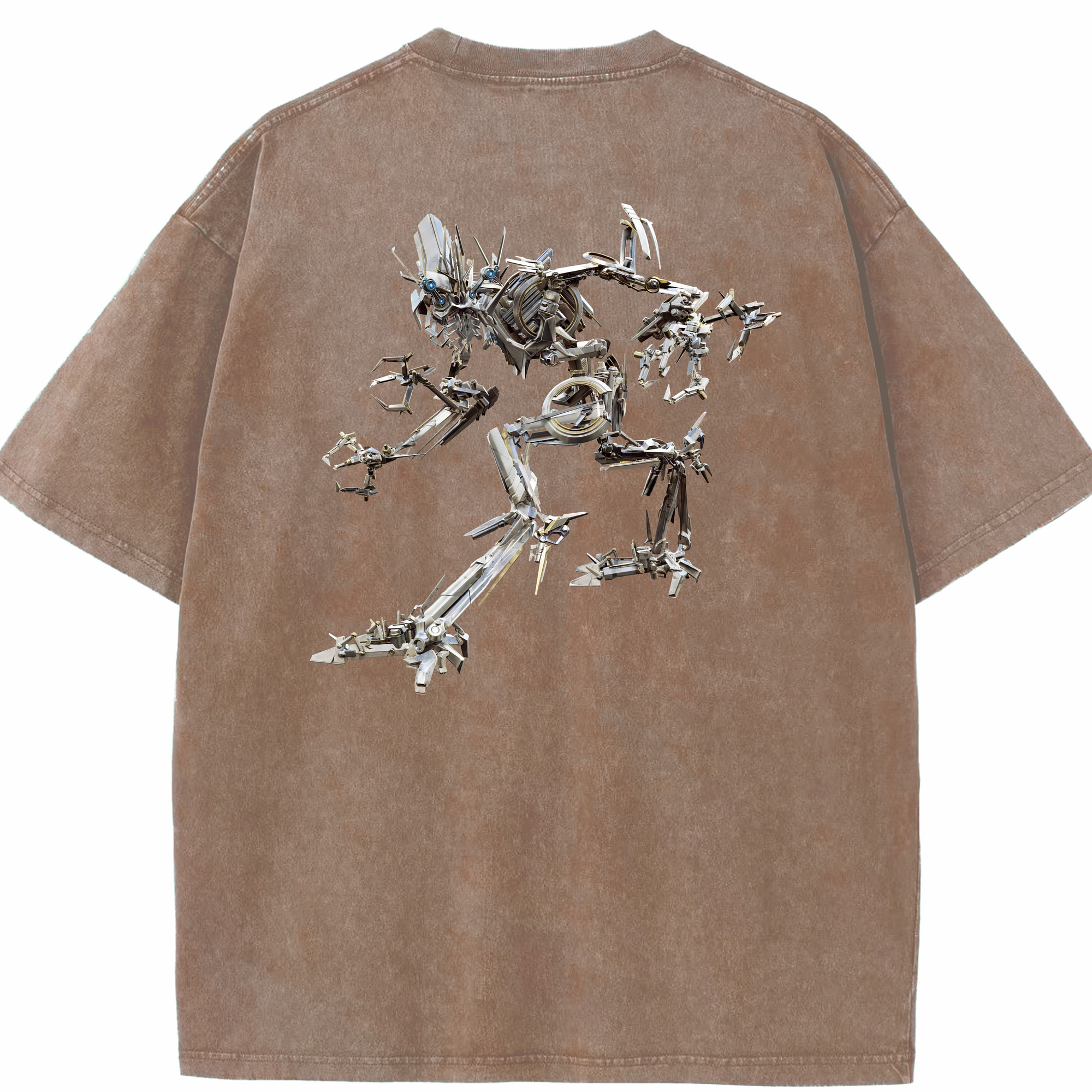 （画像用） Transformers トランスフォーマー 綿100% ヴィンテージ風 半袖Tシャツ（背面プリント）
