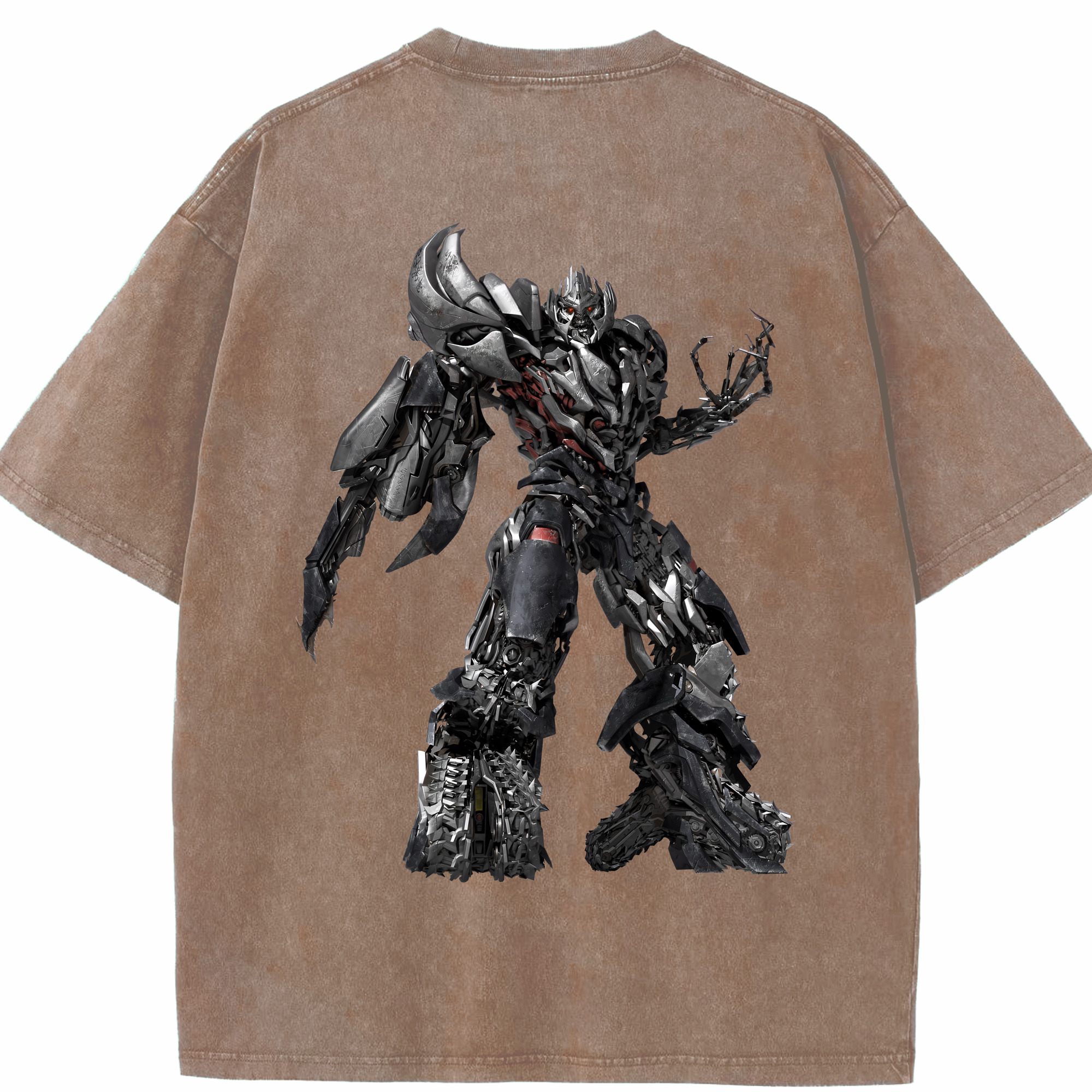 （画像用） Transformers トランスフォーマー 綿100% ヴィンテージ風 半袖Tシャツ（背面プリント）