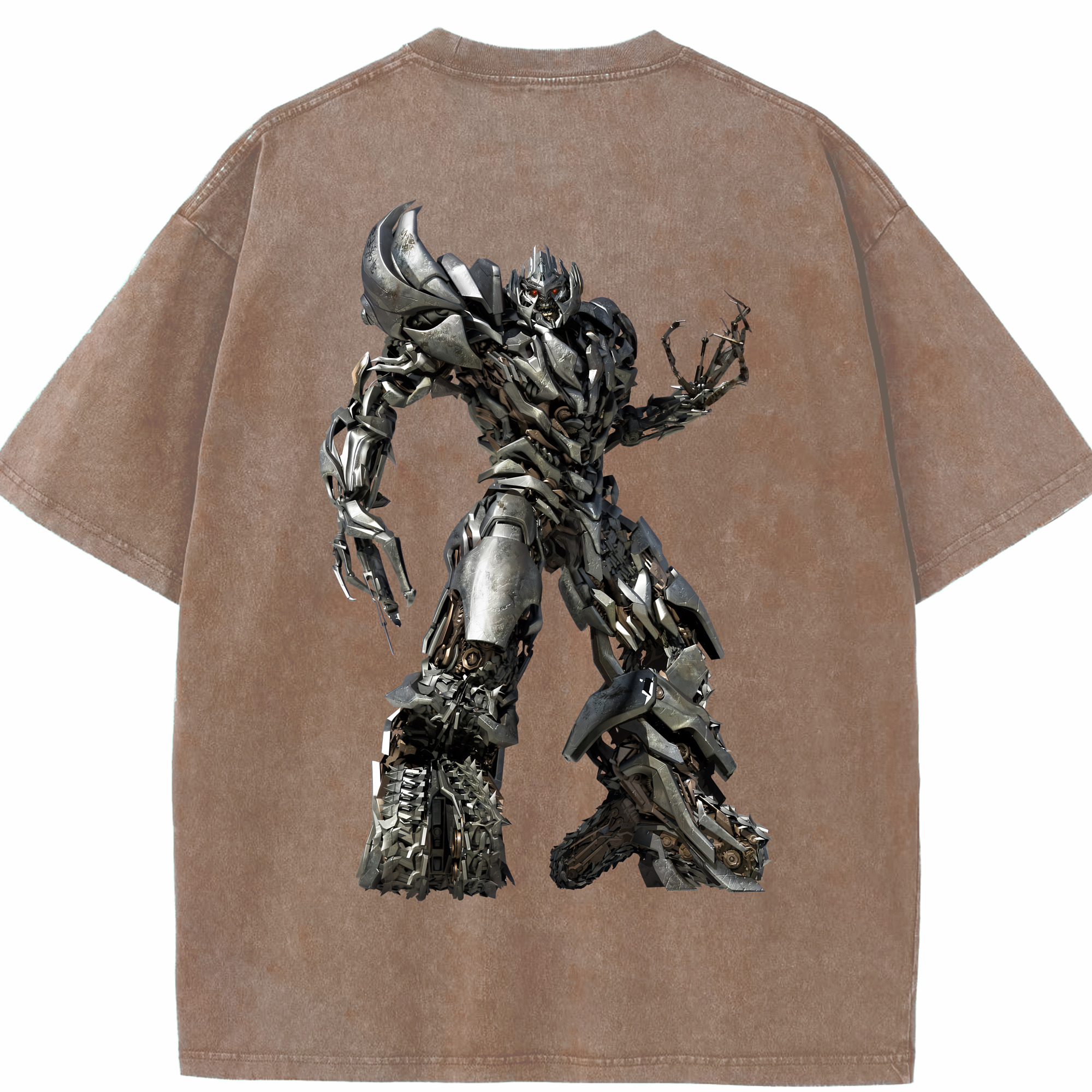 （画像用） Transformers トランスフォーマー 綿100% ヴィンテージ風 半袖Tシャツ（背面プリント）