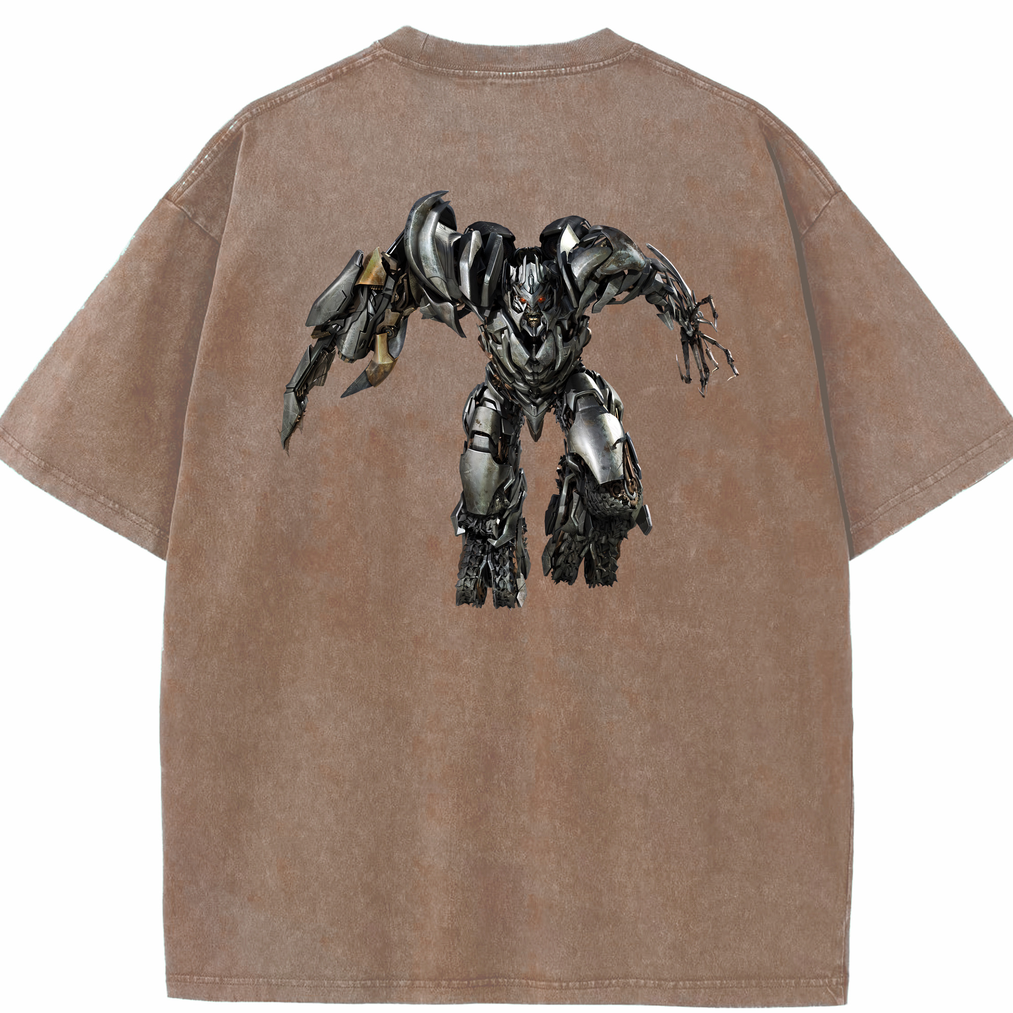 （画像用） Transformers トランスフォーマー 綿100% ヴィンテージ風 半袖Tシャツ（背面プリント）