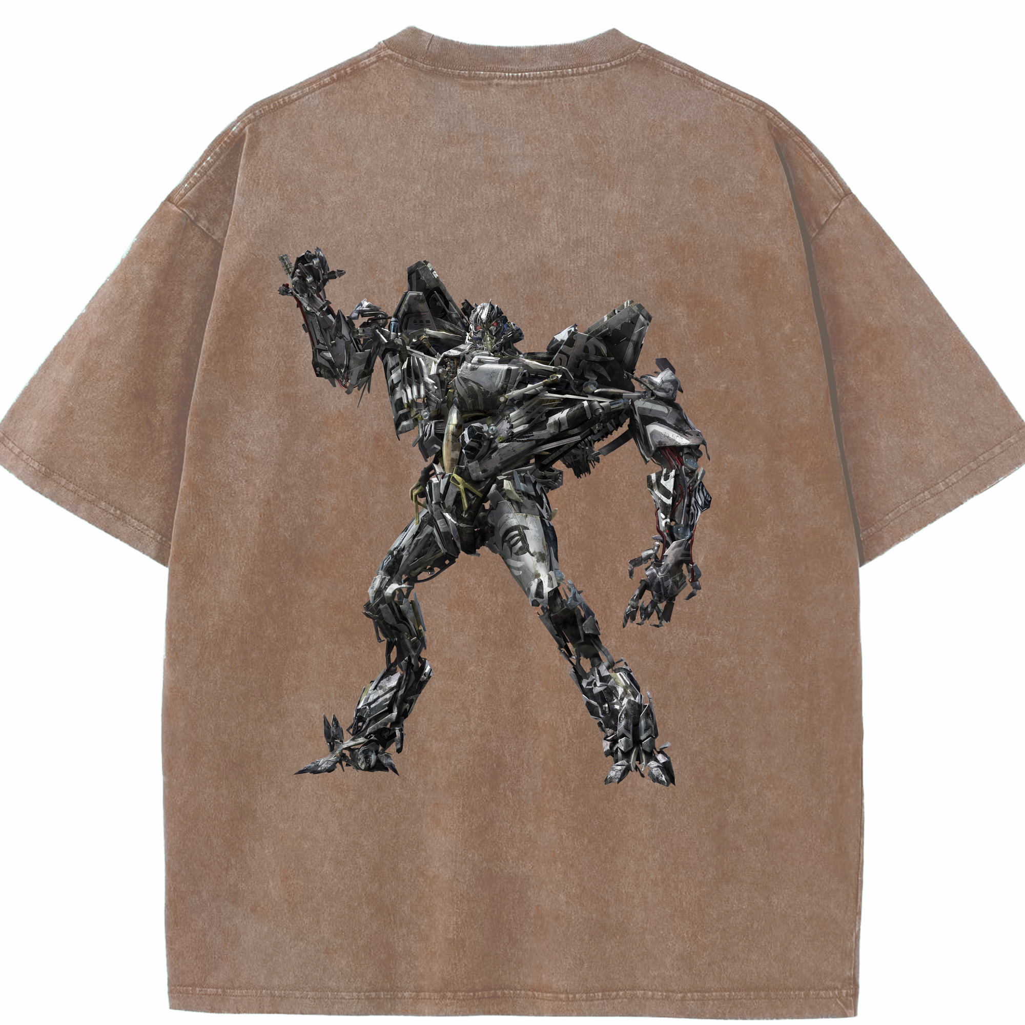 （画像用） Transformers トランスフォーマー 綿100% ヴィンテージ風 半袖Tシャツ（背面プリント）