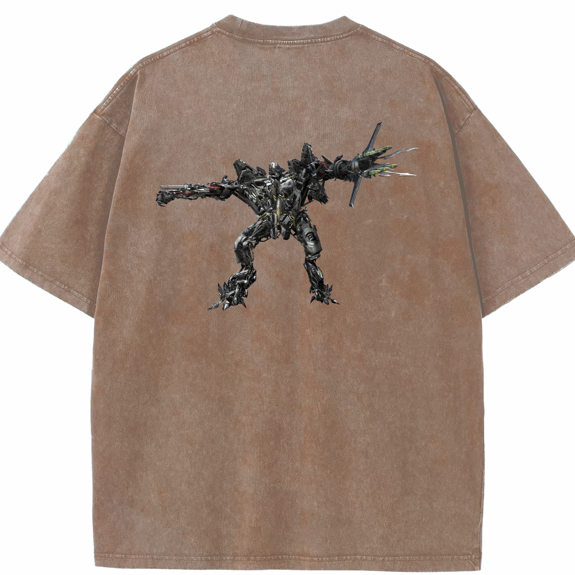 （画像用） Transformers トランスフォーマー 綿100% ヴィンテージ風 半袖Tシャツ（背面プリント）