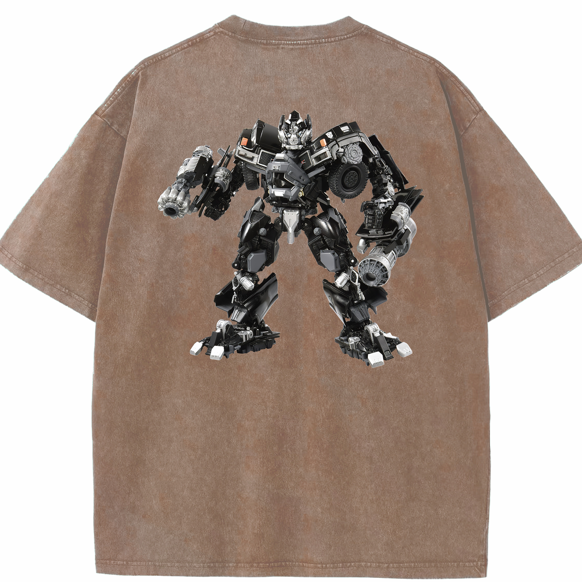 （画像用） Transformers トランスフォーマー 綿100% ヴィンテージ風 半袖Tシャツ（背面プリント）