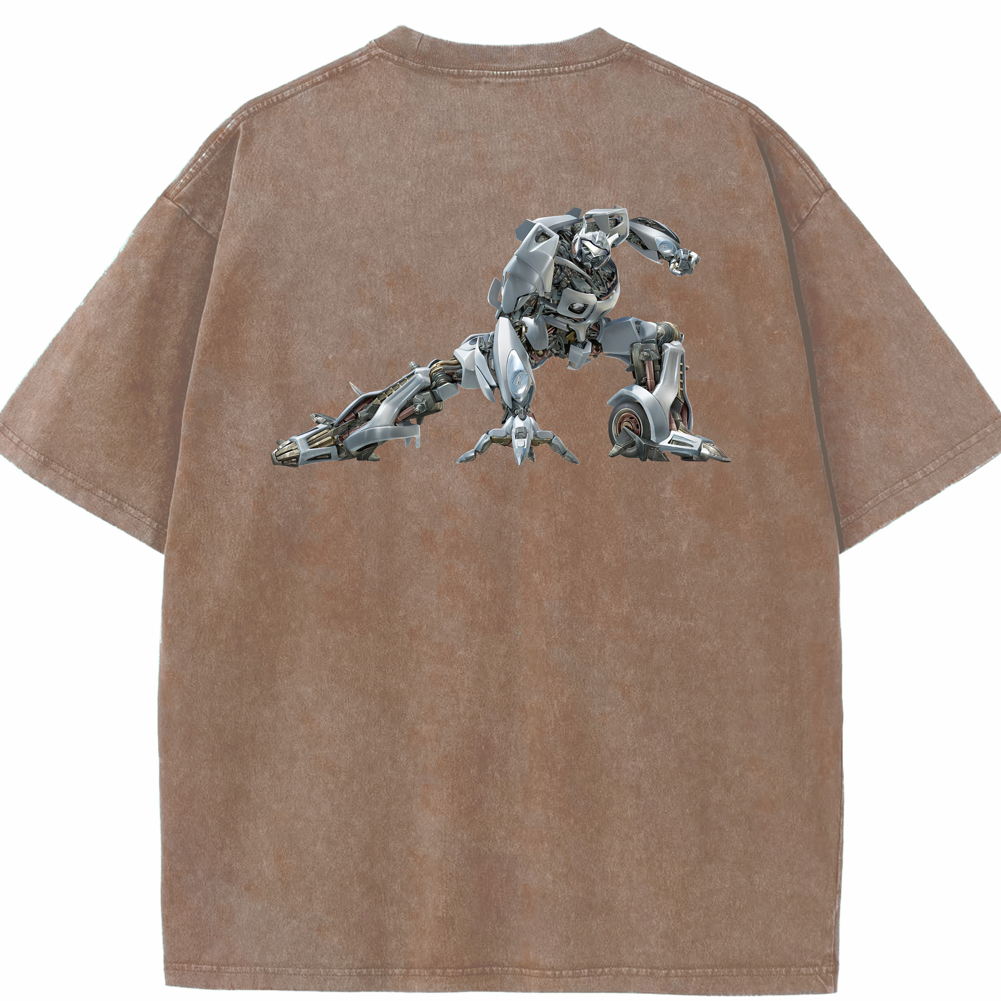 （画像用） Transformers トランスフォーマー 綿100% ヴィンテージ風 半袖Tシャツ（背面プリント）