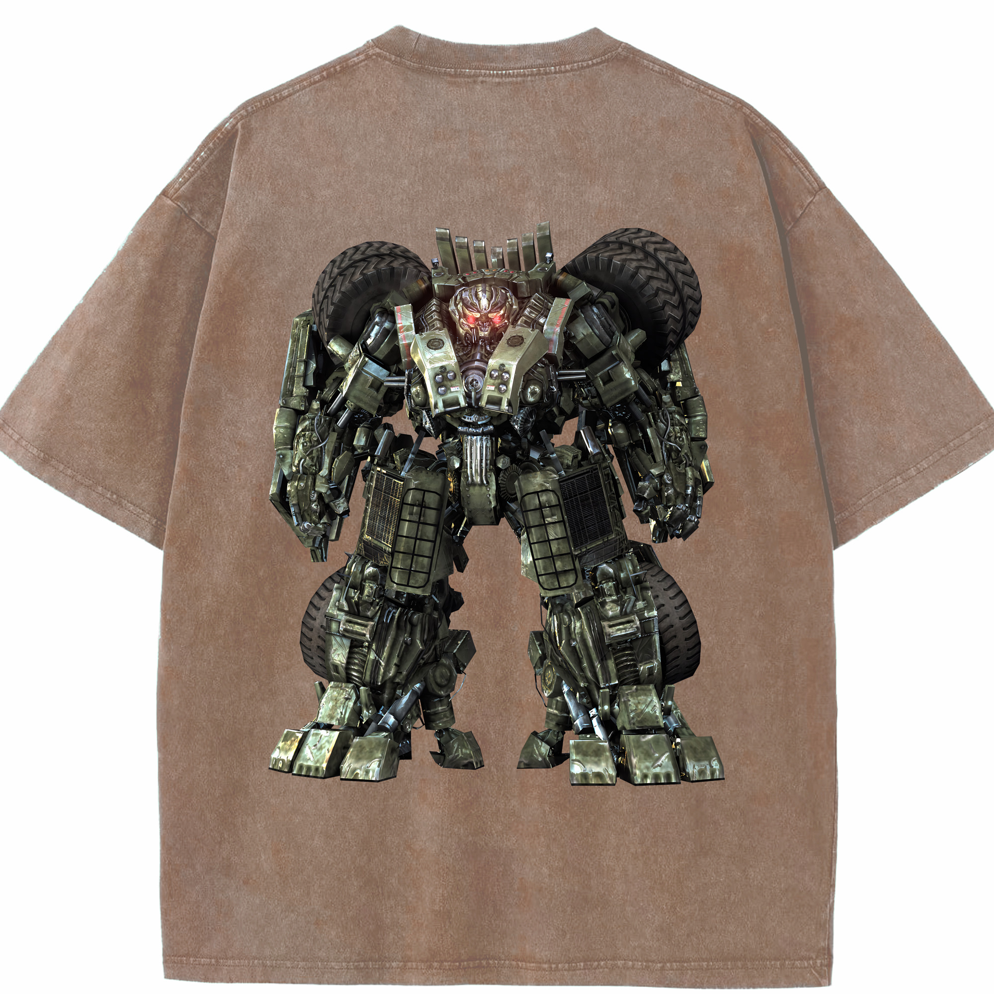 （画像用） Transformers トランスフォーマー 綿100% ヴィンテージ風 半袖Tシャツ（背面プリント）