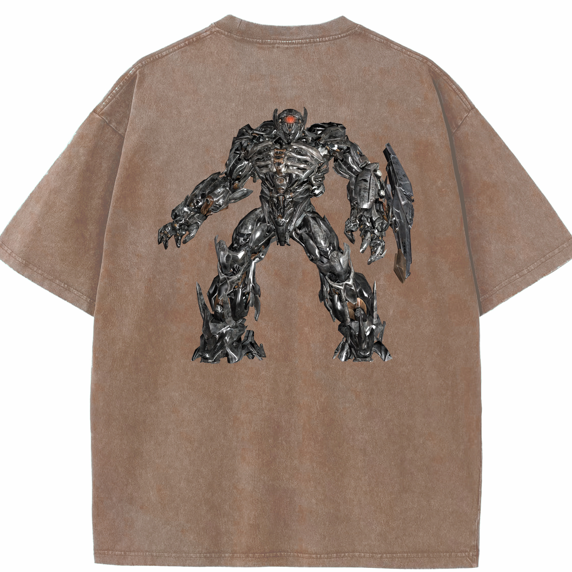 （画像用） Transformers トランスフォーマー 綿100% ヴィンテージ風 半袖Tシャツ（背面プリント）