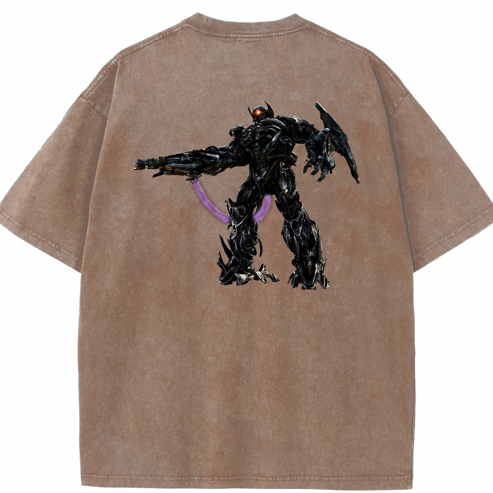 （画像用） Transformers トランスフォーマー 綿100% ヴィンテージ風 半袖Tシャツ（背面プリント）