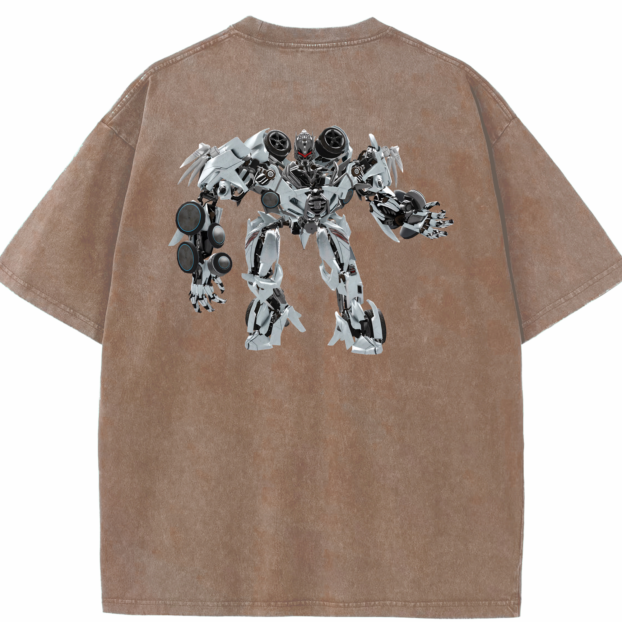 （画像用） Transformers トランスフォーマー 綿100% ヴィンテージ風 半袖Tシャツ（背面プリント）