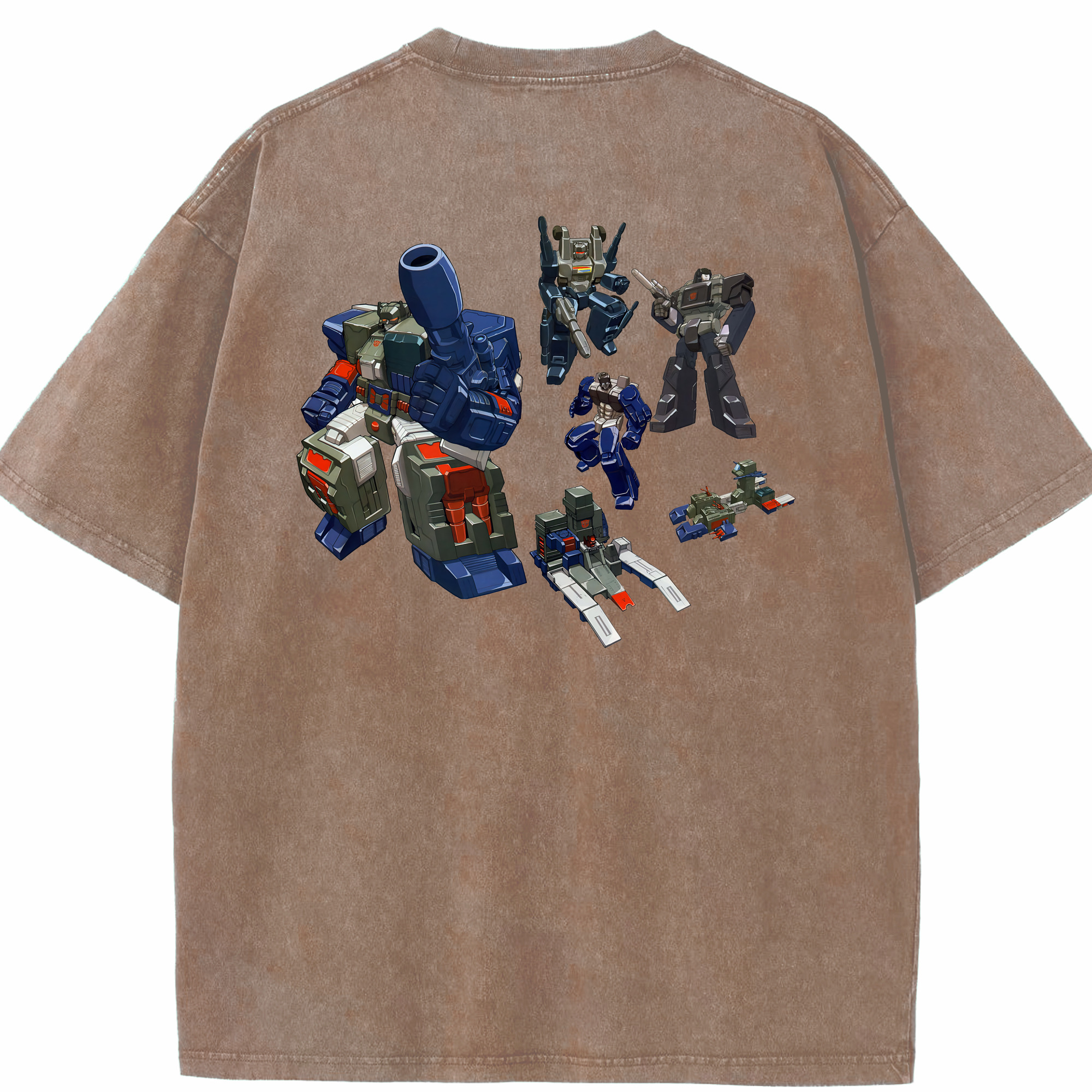 （画像用） Transformers トランスフォーマー 綿100% ヴィンテージ風 半袖Tシャツ（背面プリント）