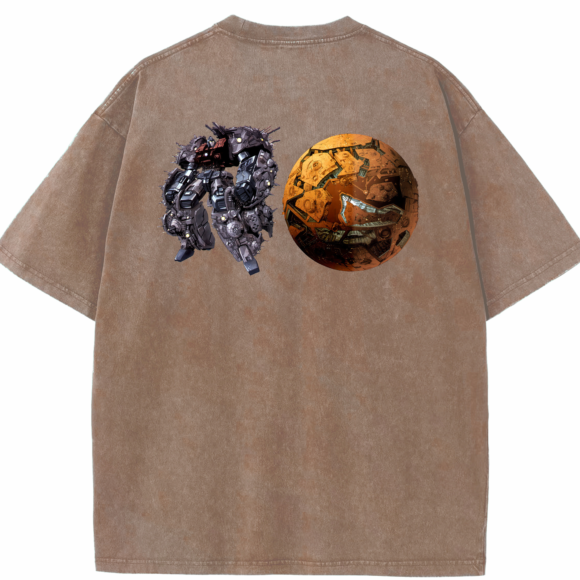（画像用） Transformers トランスフォーマー 綿100% ヴィンテージ風 半袖Tシャツ（背面プリント）