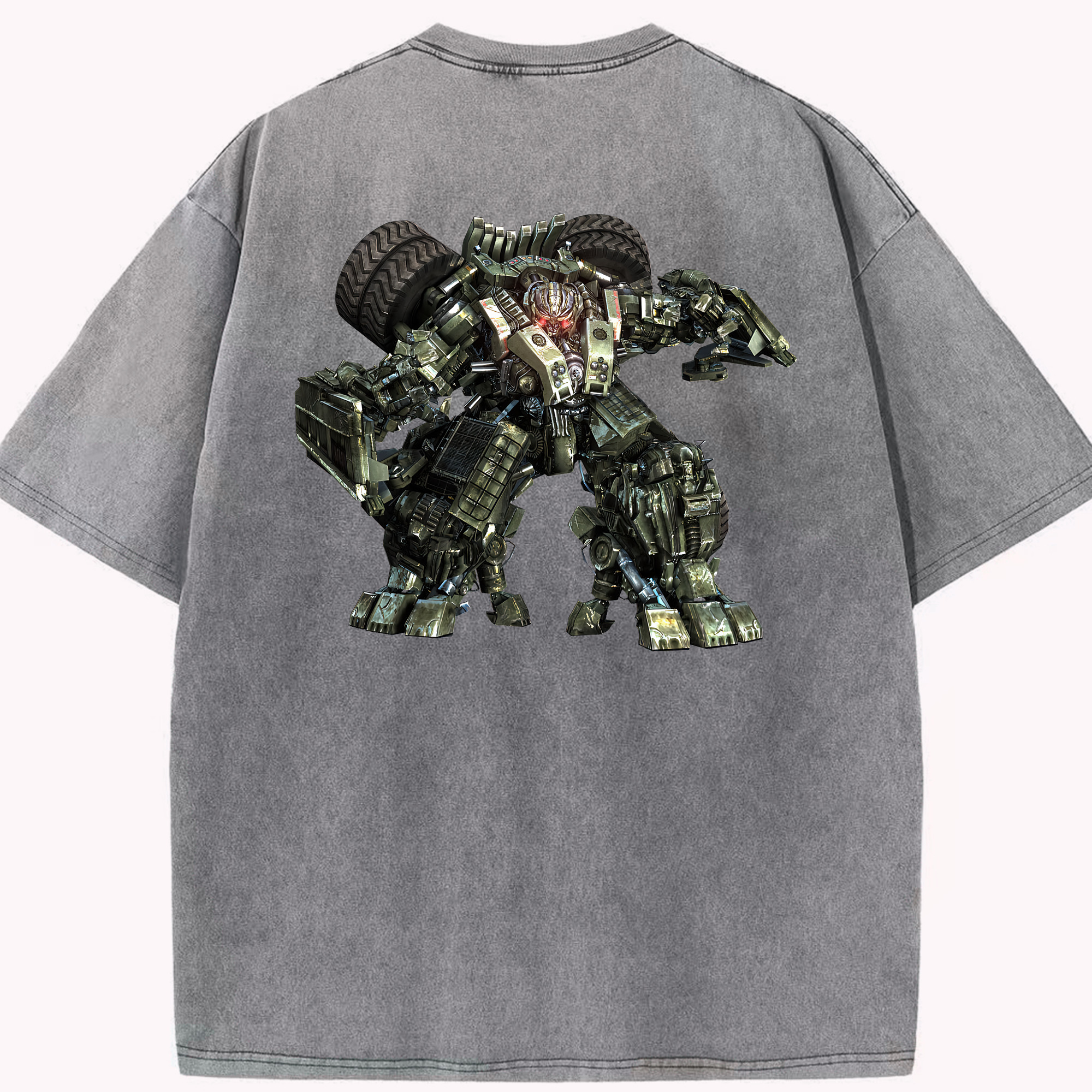 （画像用） Transformers トランスフォーマー 綿100% ヴィンテージ風 半袖Tシャツ（背面プリント）
