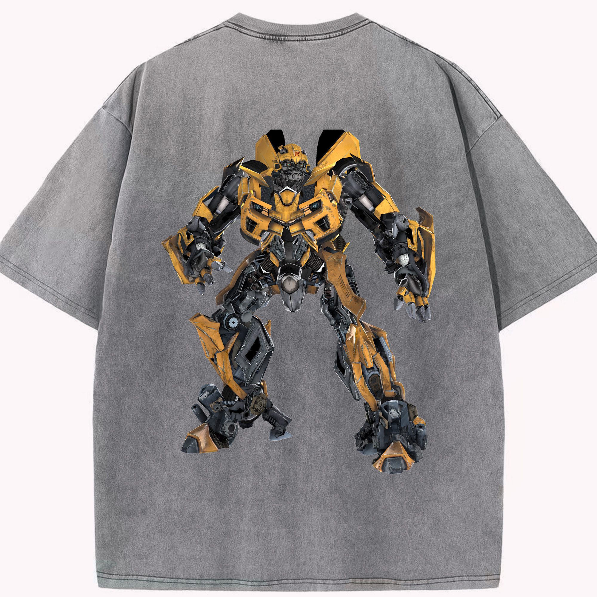 （画像用） Transformers トランスフォーマー 綿100% ヴィンテージ風 半袖Tシャツ（背面プリント）