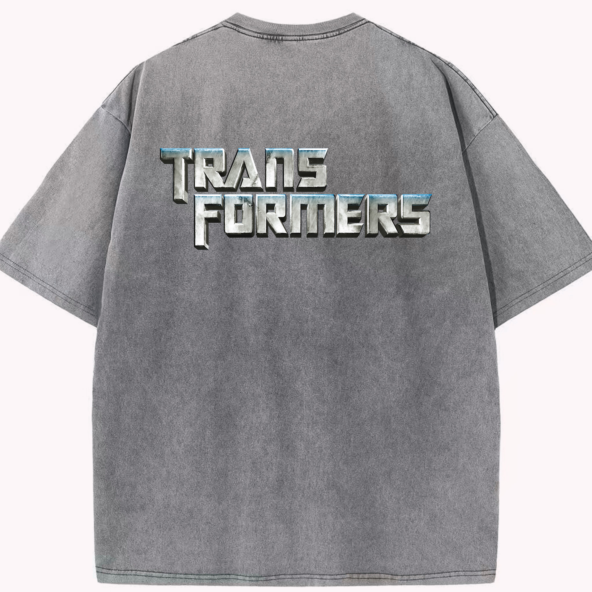 （画像用） Transformers トランスフォーマー 綿100% ヴィンテージ風 半袖Tシャツ（背面プリント）