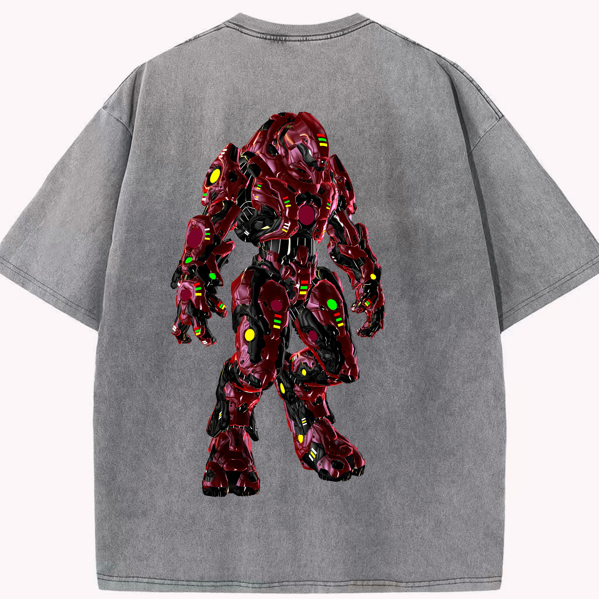 （画像用） Transformers トランスフォーマー 綿100% ヴィンテージ風 半袖Tシャツ（背面プリント）
