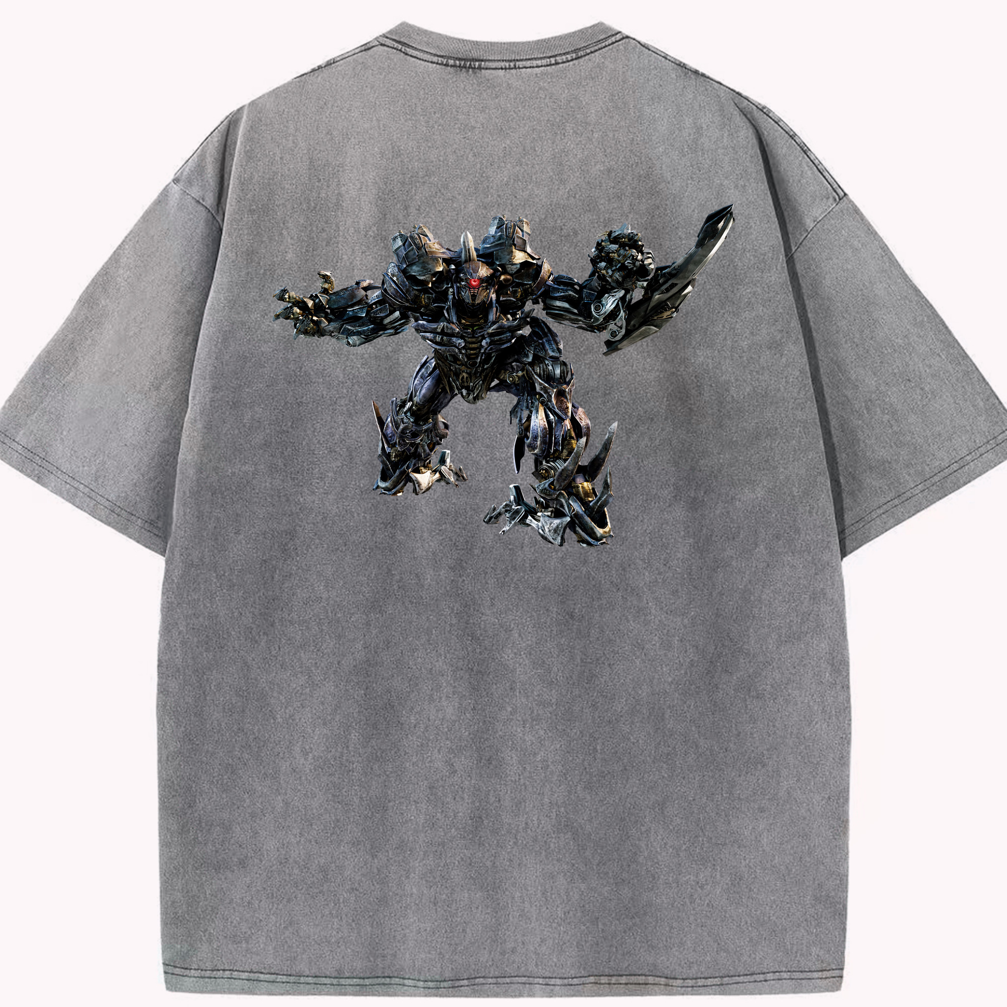 （画像用） Transformers トランスフォーマー 綿100% ヴィンテージ風 半袖Tシャツ（背面プリント）
