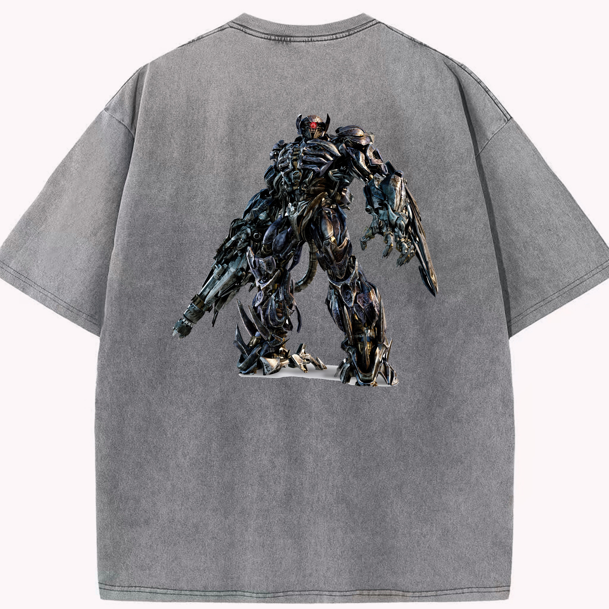 （画像用） Transformers トランスフォーマー 綿100% ヴィンテージ風 半袖Tシャツ（背面プリント）