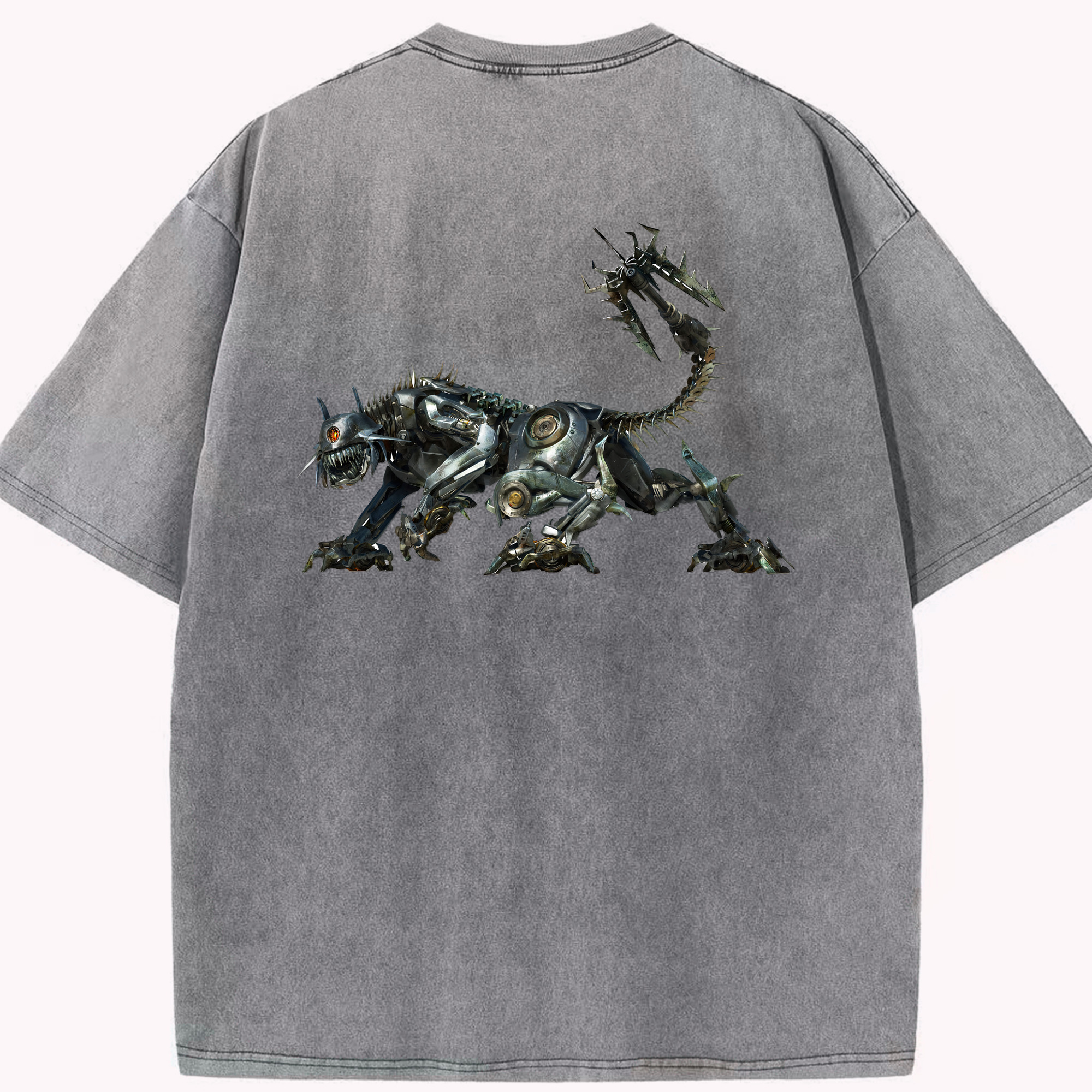 （画像用） Transformers トランスフォーマー 綿100% ヴィンテージ風 半袖Tシャツ（背面プリント）
