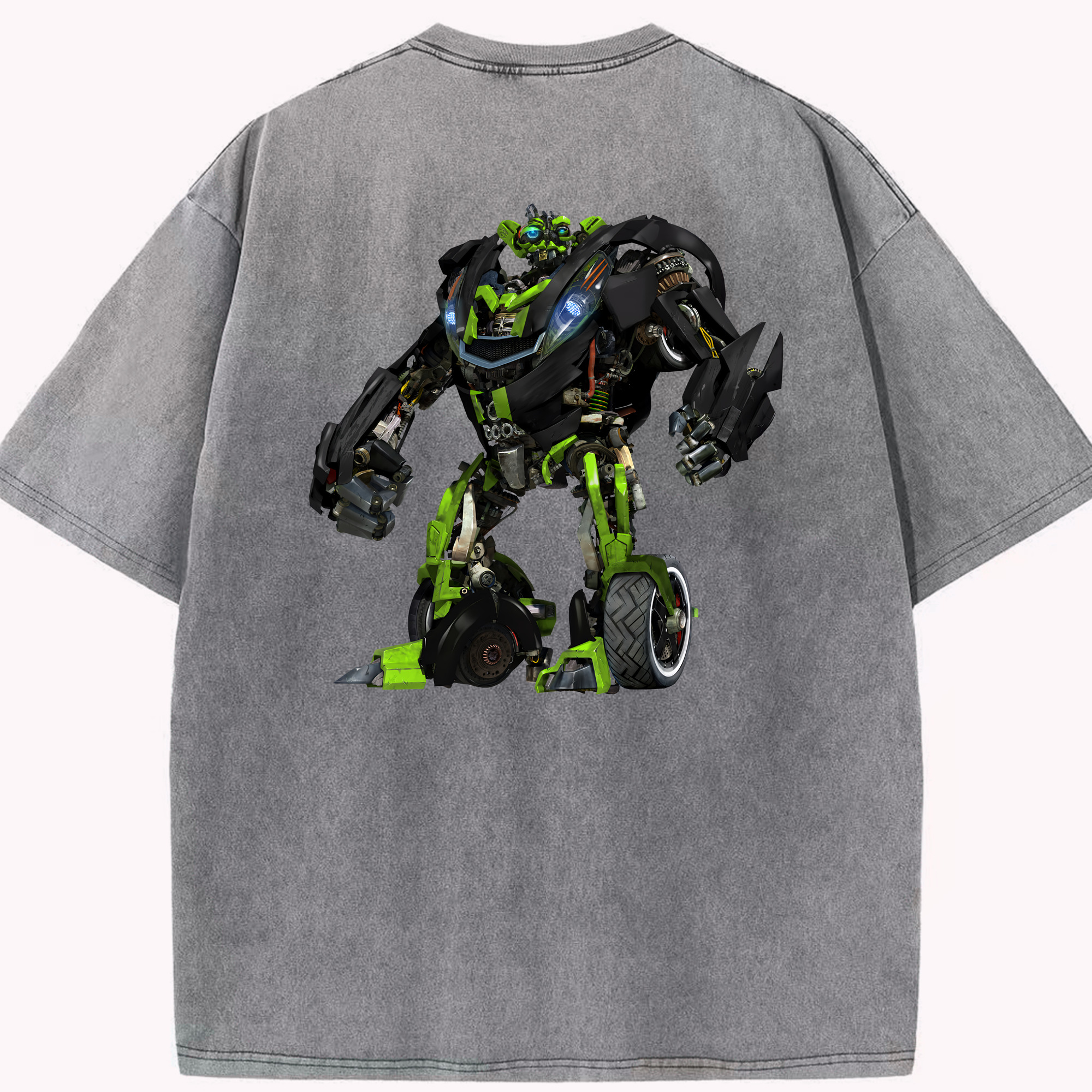 （画像用） Transformers トランスフォーマー 綿100% ヴィンテージ風 半袖Tシャツ（背面プリント）