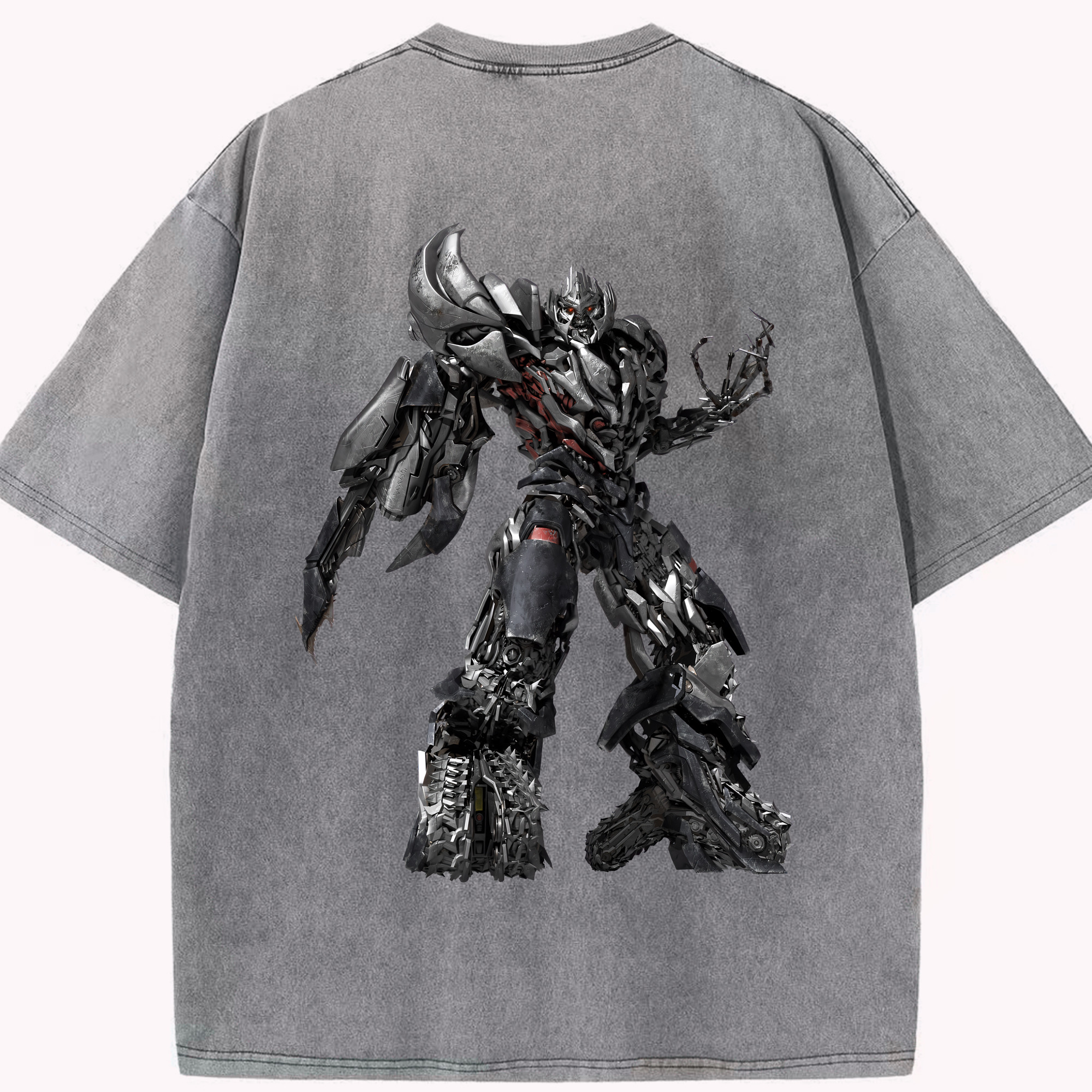 （画像用） Transformers トランスフォーマー 綿100% ヴィンテージ風 半袖Tシャツ（背面プリント）
