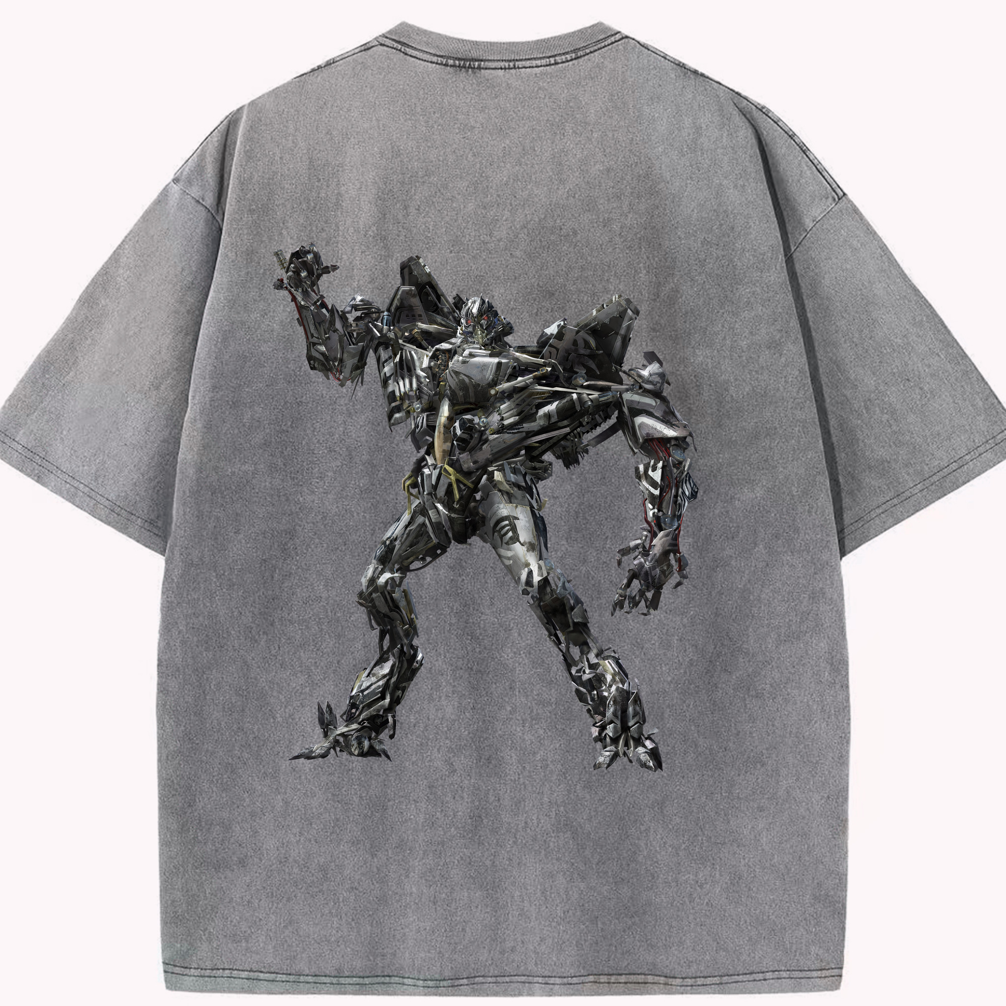 （画像用） Transformers トランスフォーマー 綿100% ヴィンテージ風 半袖Tシャツ（背面プリント）