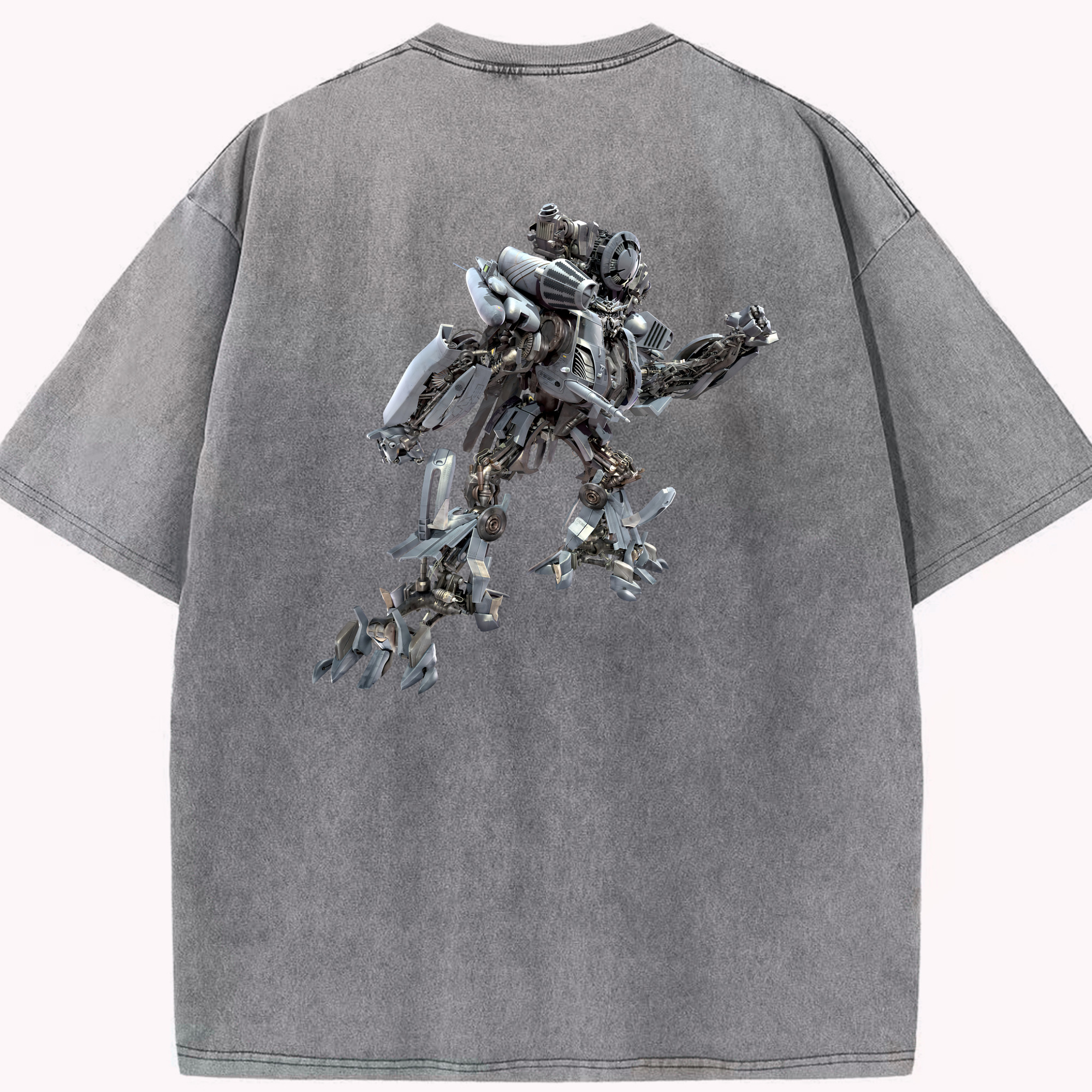 Transformers トランスフォーマー 綿100% ヴィンテージ風 半袖Tシャツ（背面プリント）