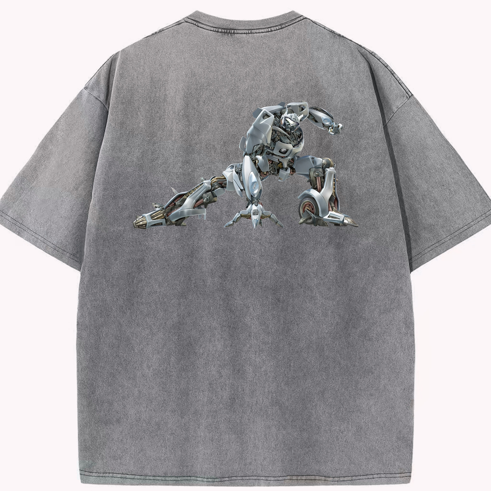 （画像用） Transformers トランスフォーマー 綿100% ヴィンテージ風 半袖Tシャツ（背面プリント）