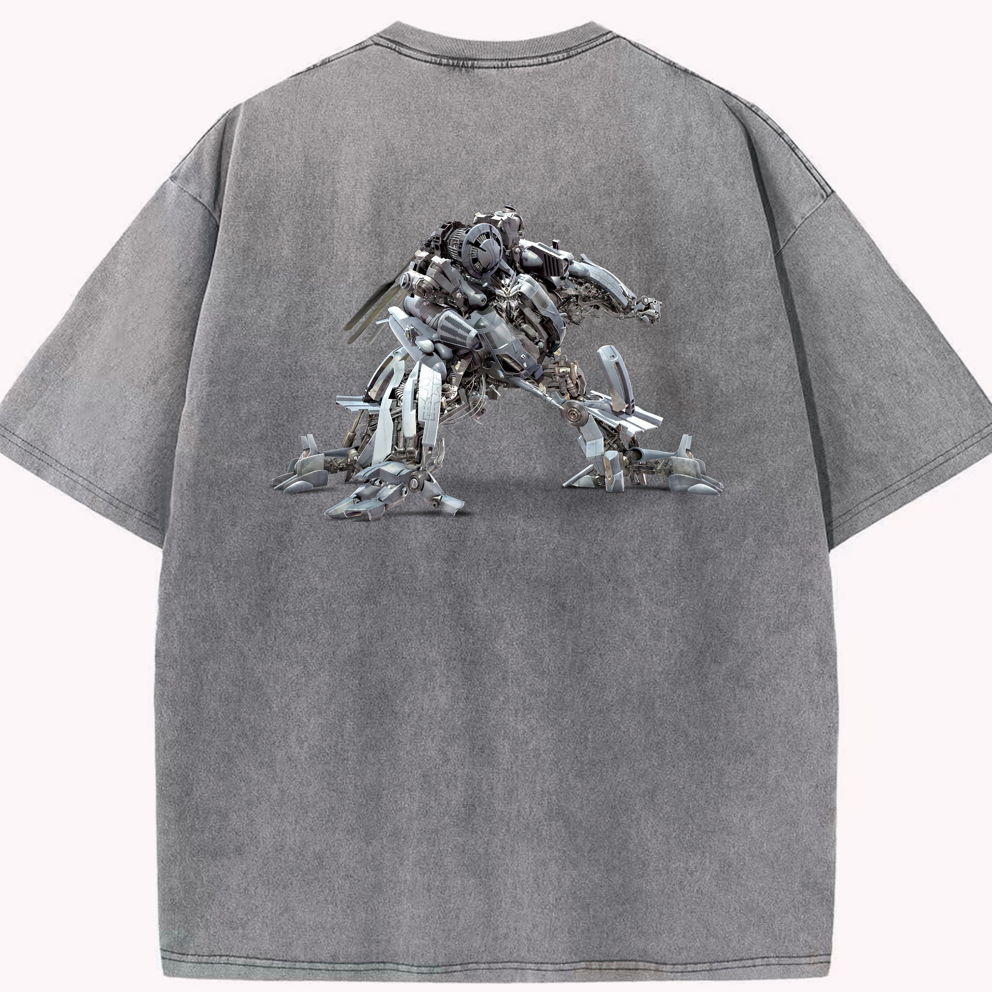 （画像用） Transformers トランスフォーマー 綿100% ヴィンテージ風 半袖Tシャツ（背面プリント）