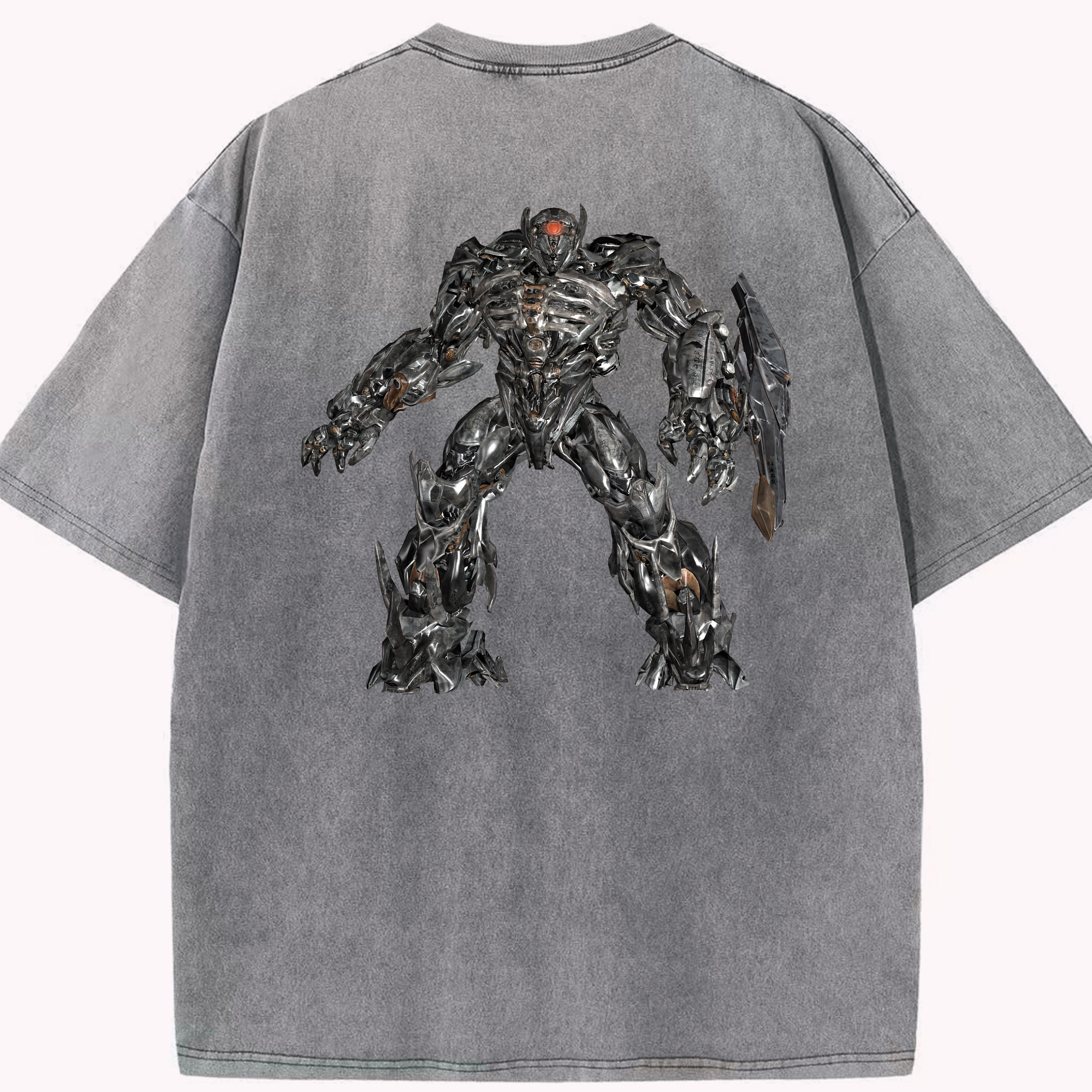 （画像用） Transformers トランスフォーマー 綿100% ヴィンテージ風 半袖Tシャツ（背面プリント）