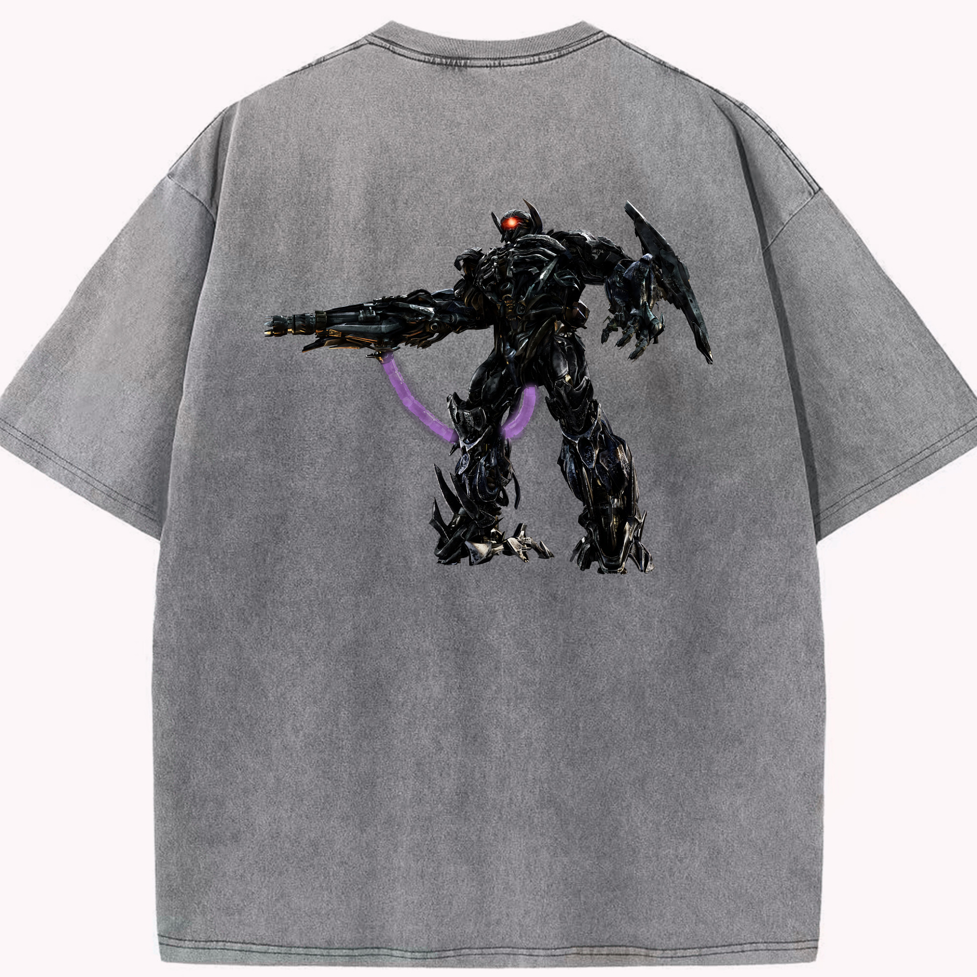 （画像用） Transformers トランスフォーマー 綿100% ヴィンテージ風 半袖Tシャツ（背面プリント）