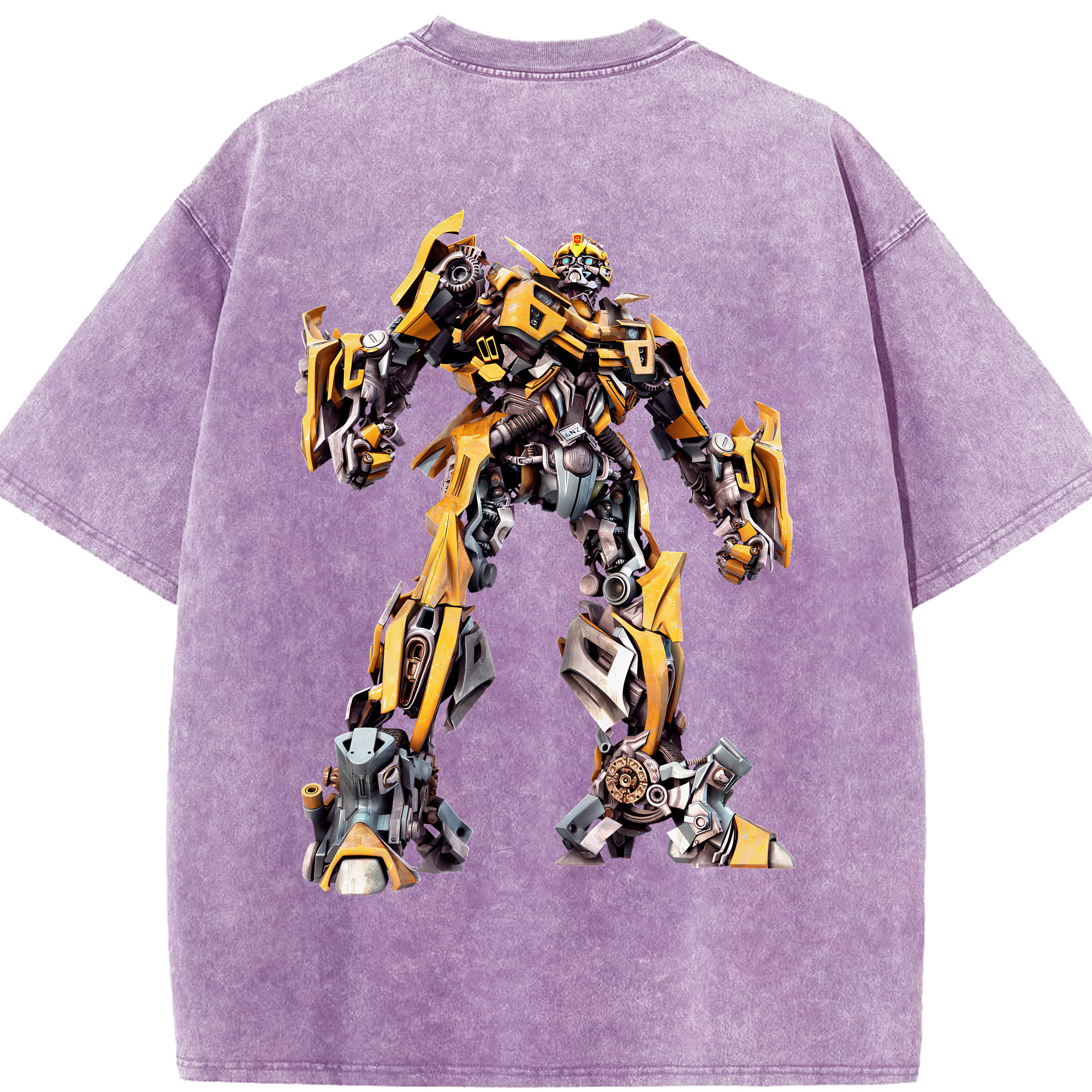 （画像用） Transformers トランスフォーマー 綿100% ヴィンテージ風 半袖Tシャツ（背面プリント）