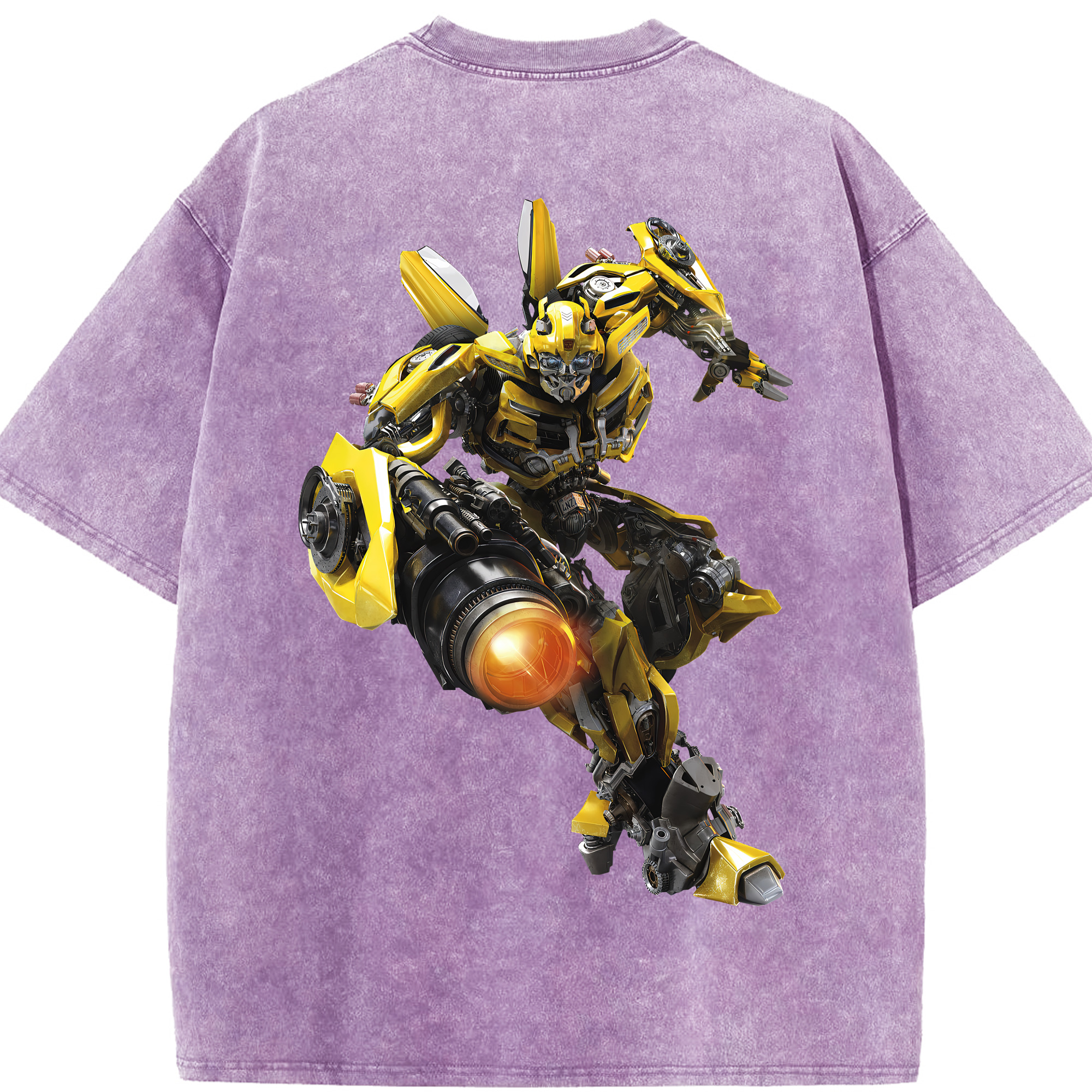 （画像用） Transformers トランスフォーマー 綿100% ヴィンテージ風 半袖Tシャツ（背面プリント）
