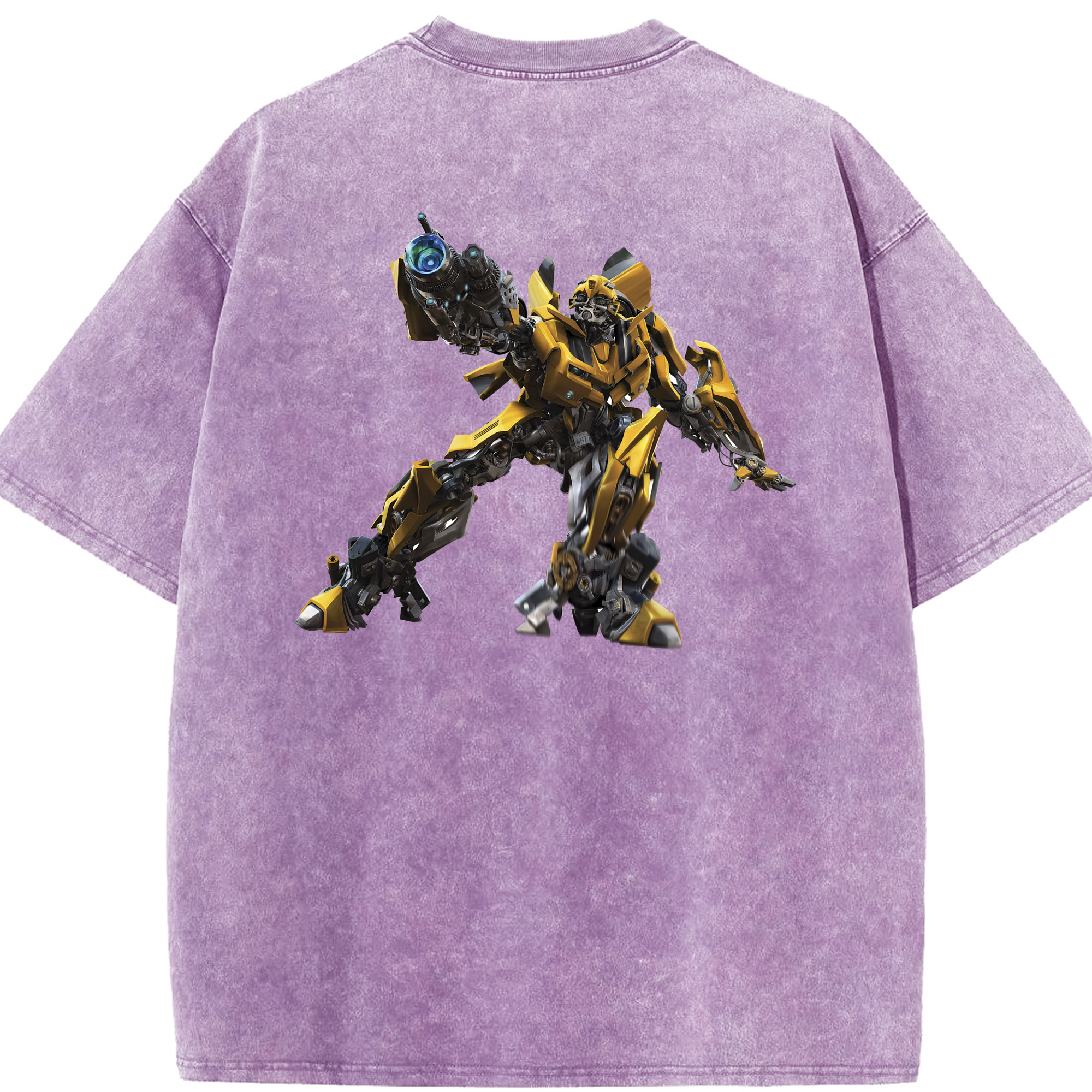 （画像用） Transformers トランスフォーマー 綿100% ヴィンテージ風 半袖Tシャツ（背面プリント）