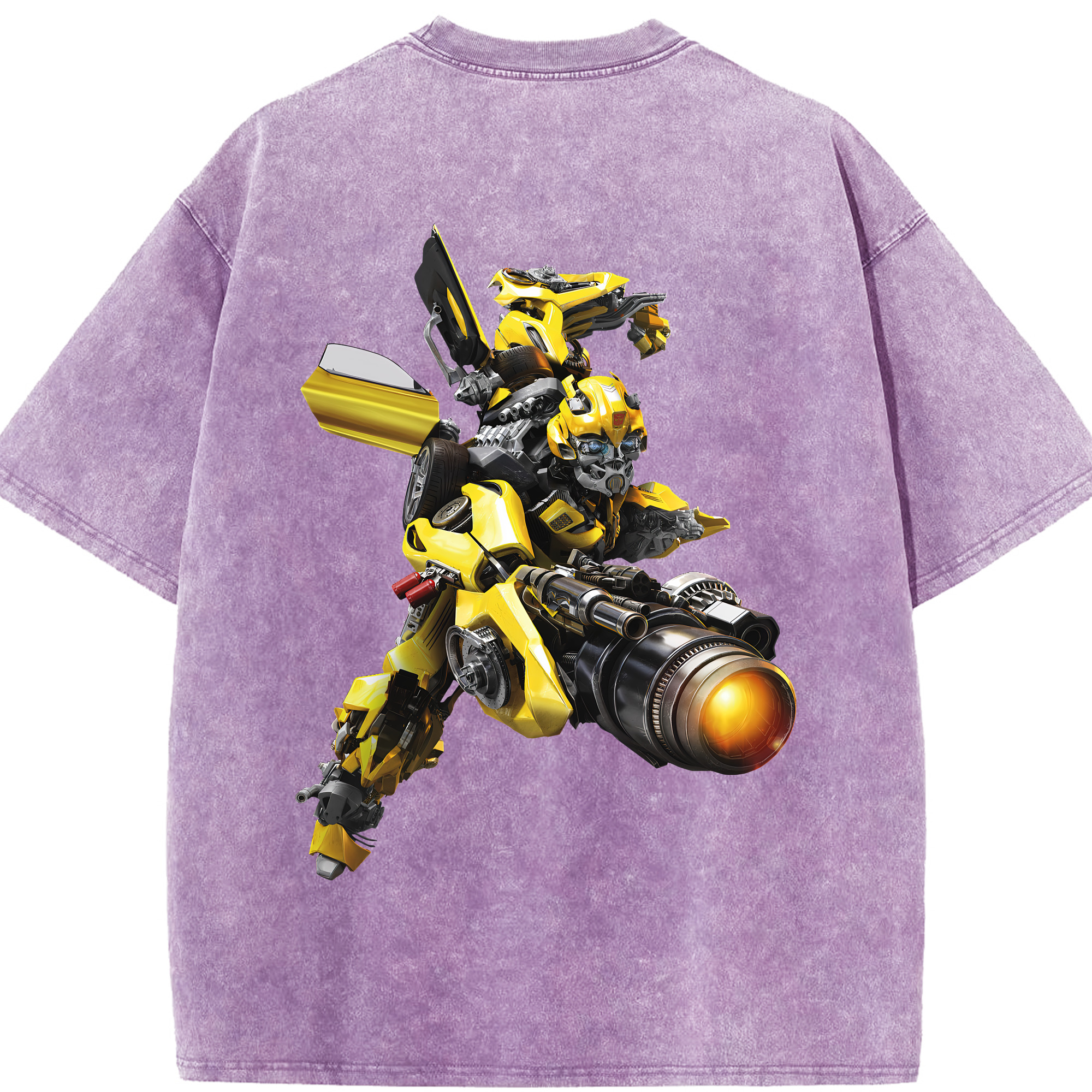（画像用） Transformers トランスフォーマー 綿100% ヴィンテージ風 半袖Tシャツ（背面プリント）